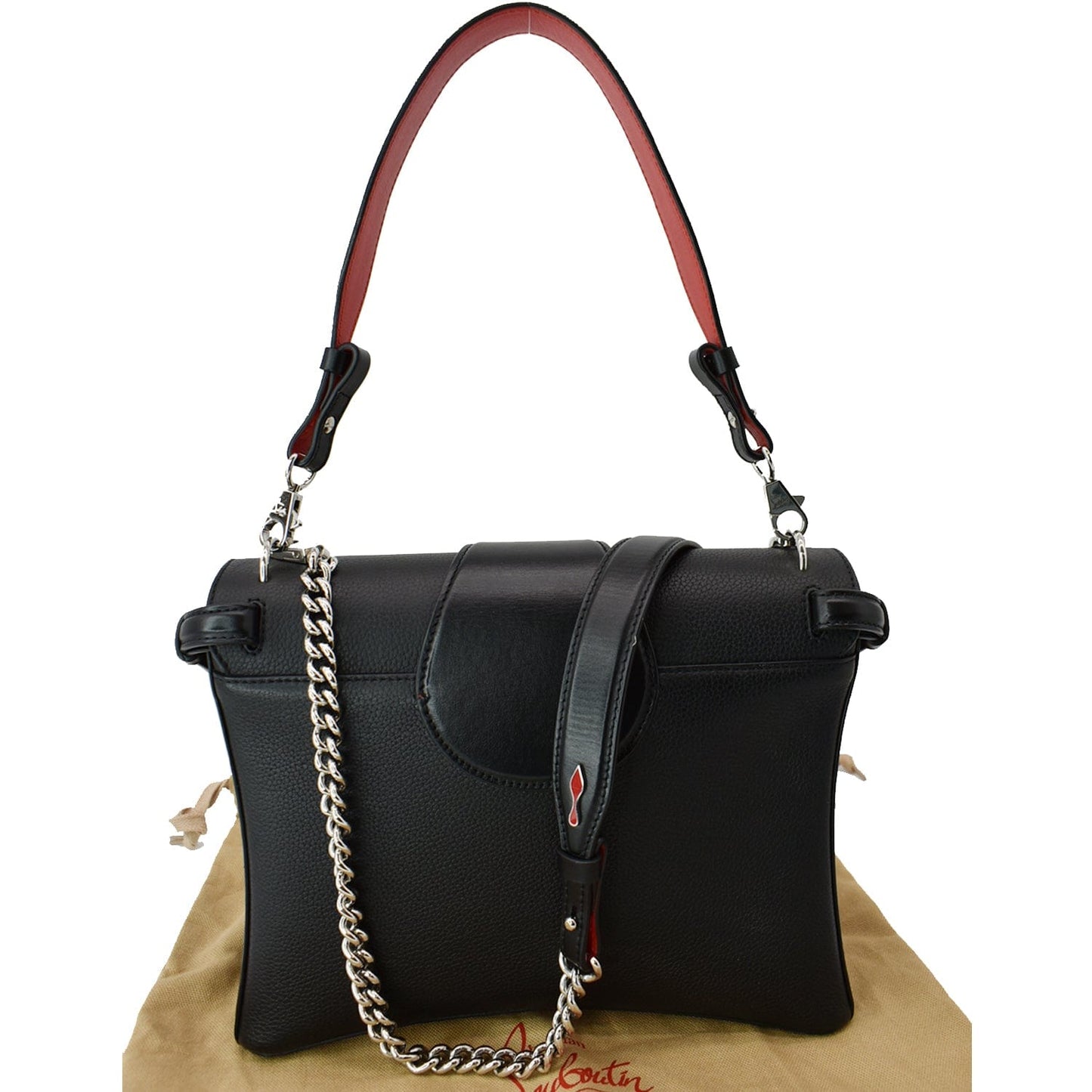 Pebbled Rubylou Shoulder Bag Black Small