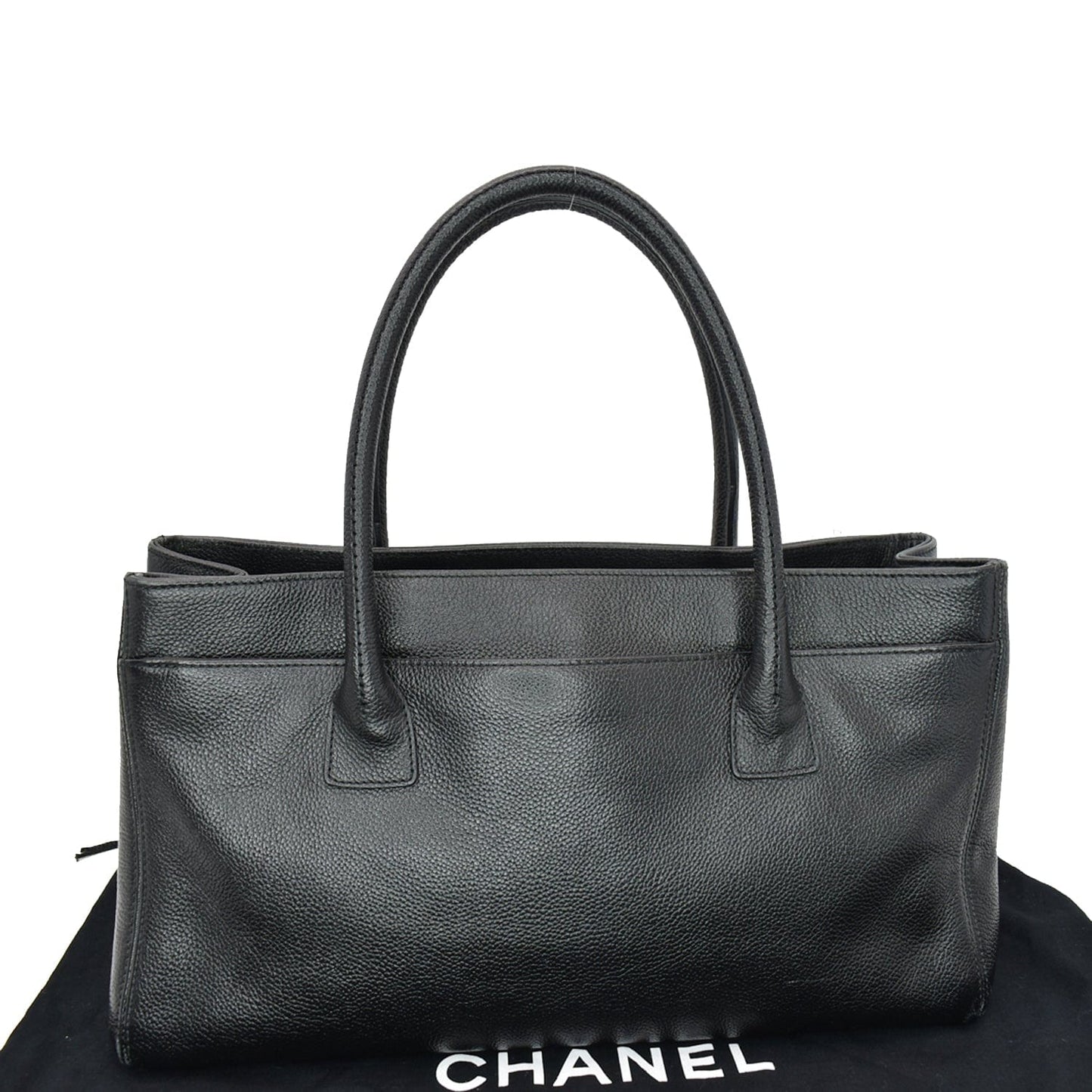 Chanel Reissue Cerf Executive East West Tote Bag Leather Black
