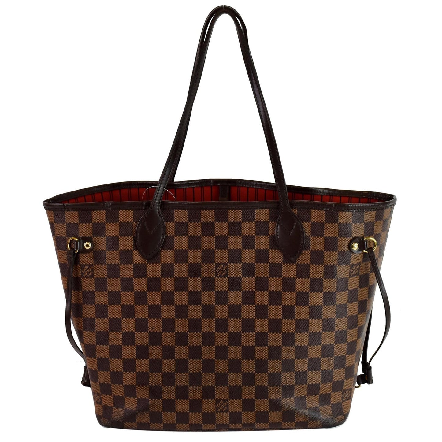 Louis Neverfull Mm Damier Ebene Shoulder Bag Brown Brown 2