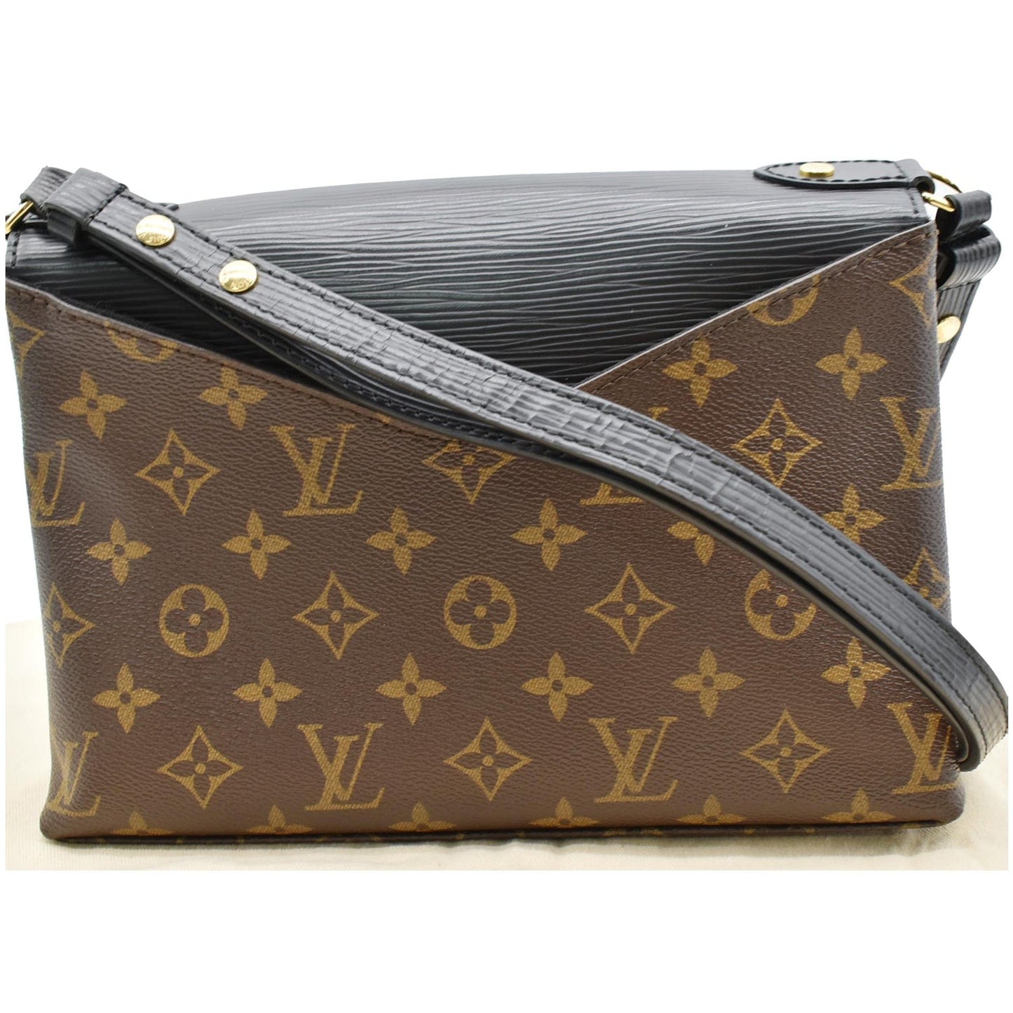 Louis Saint Michel Epi Shoulder Bag Leather Monogram