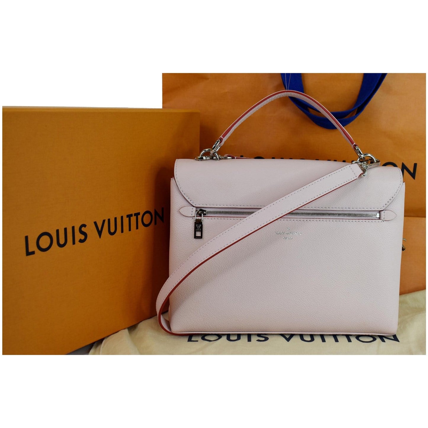 Louis Mylockme Crossbody Bag Leather Pink