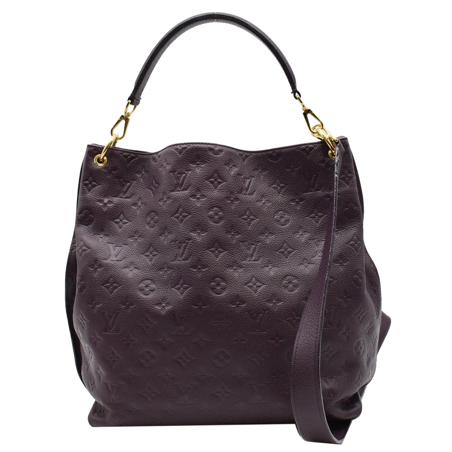 Louis Metis Hobo Empreinte Shoulder Bag Plum Monogram