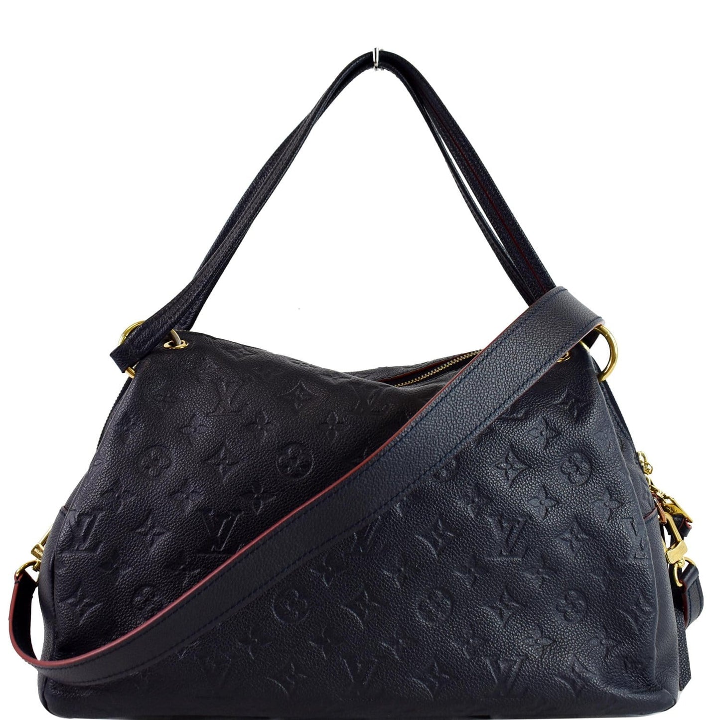 Louis Ponthieu Pm Empreinte Shoulder Bag Leather Blue