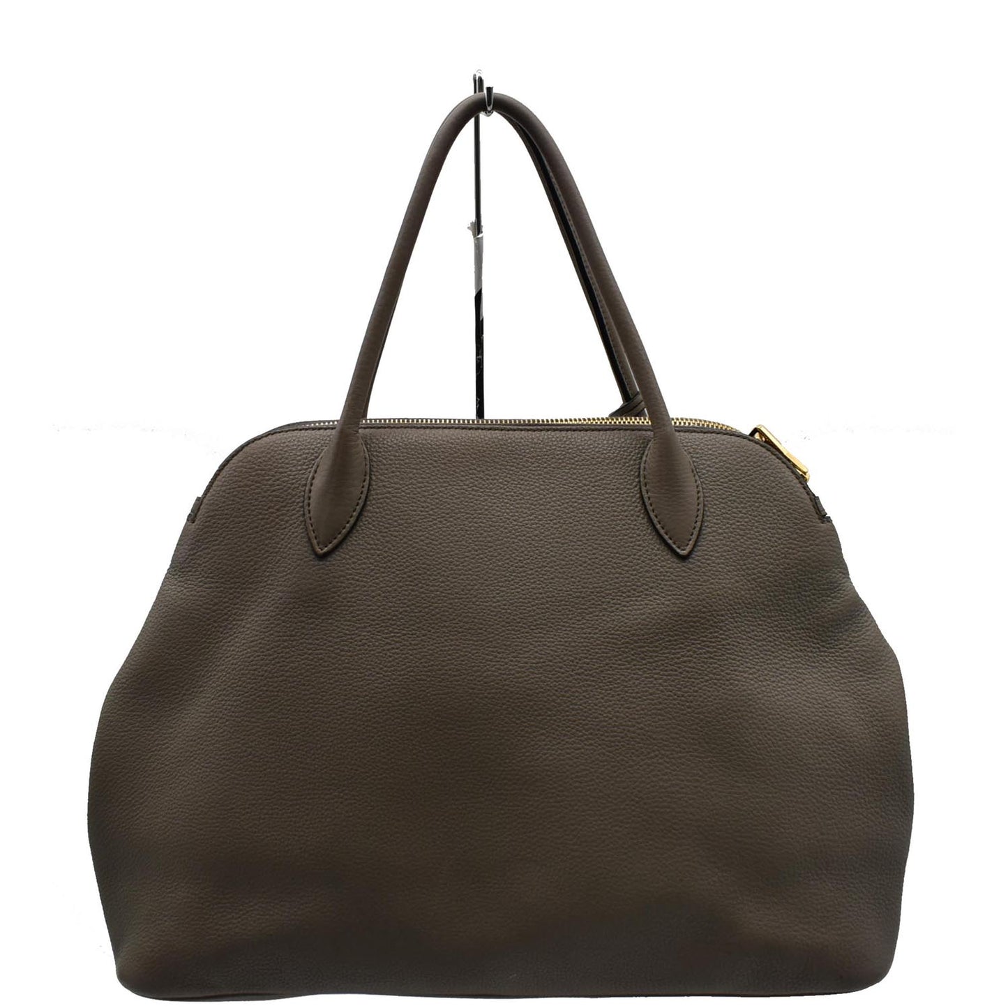 Prada Calf Tote Bag Clay Gray Leather