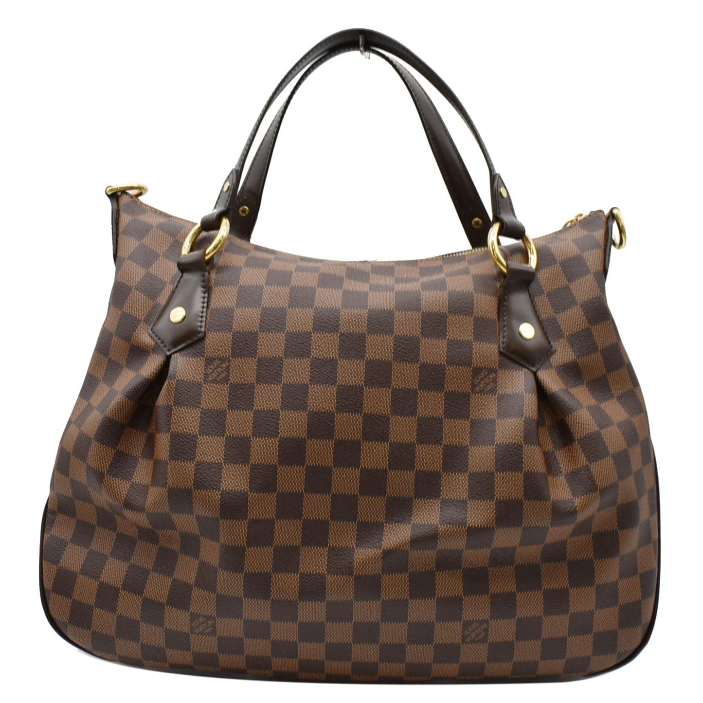 Louis Evora Mm Damier Ebene Shoulder Bag Brown
