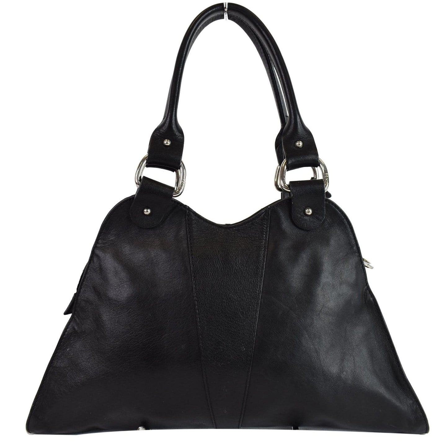 Fendi Devil Trapezio Top Handle Calfskin Tote Shoulder Black Shoulder Bag