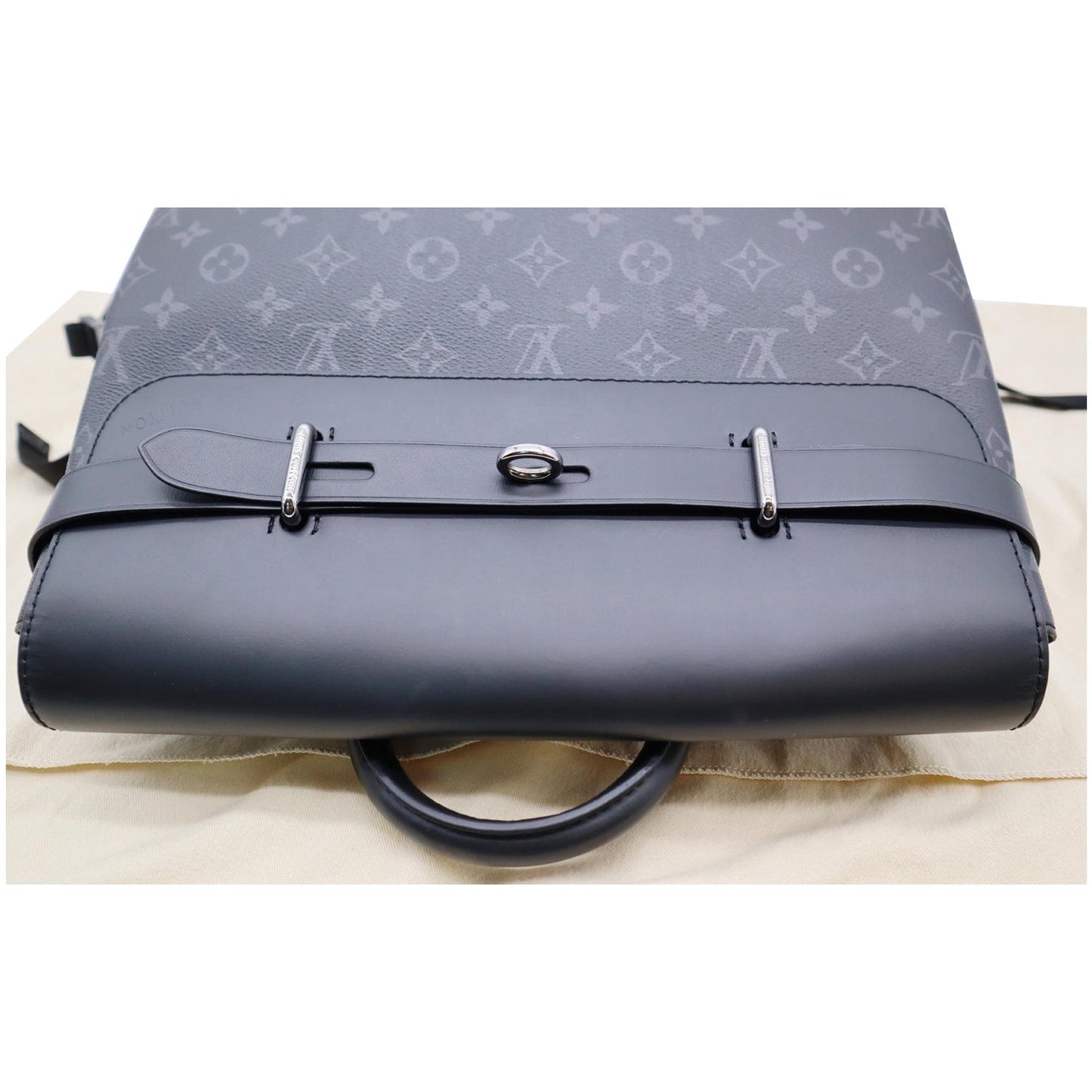 Louis Steamer Eclipse Backpack Bag Monogram Black