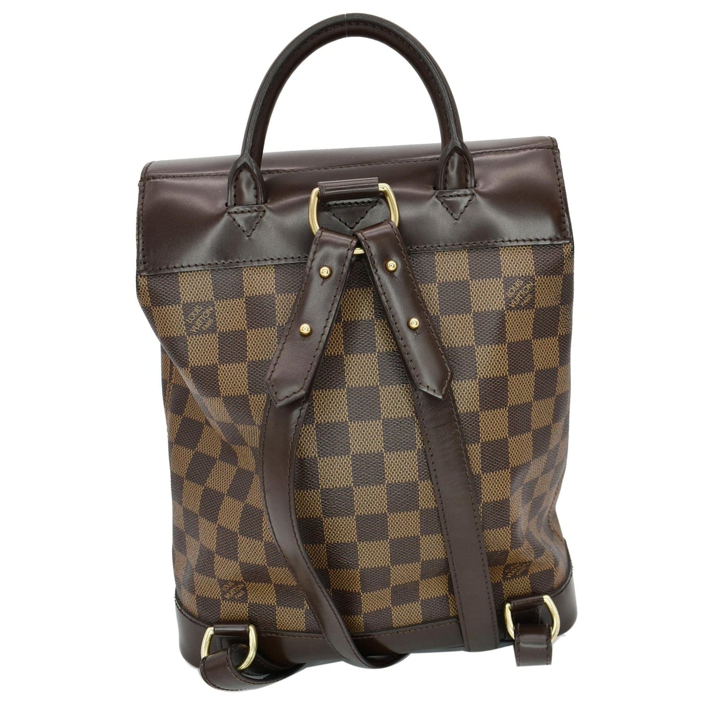 Louis Soho Damier Ebene Backpack Bag Brown