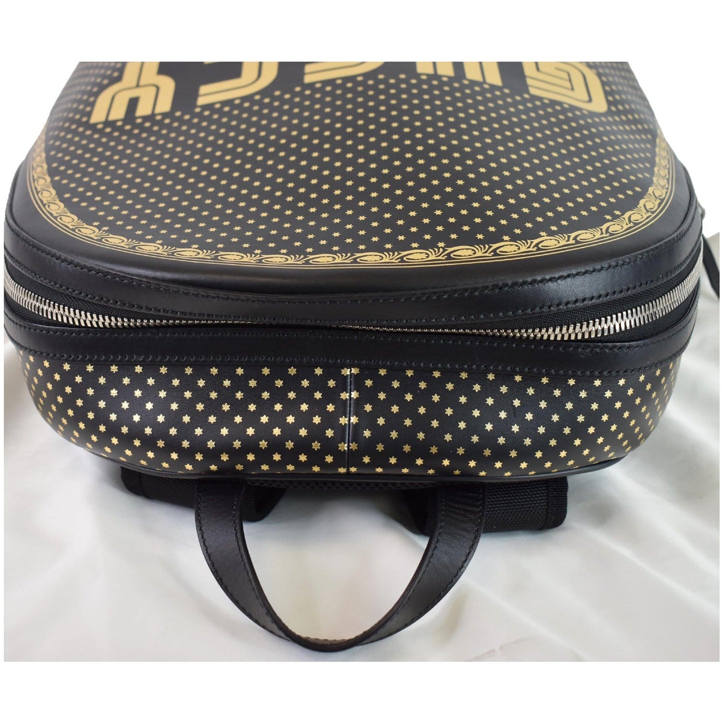 Gucci Guccy Magnetismo Backpack Bag Leather Black