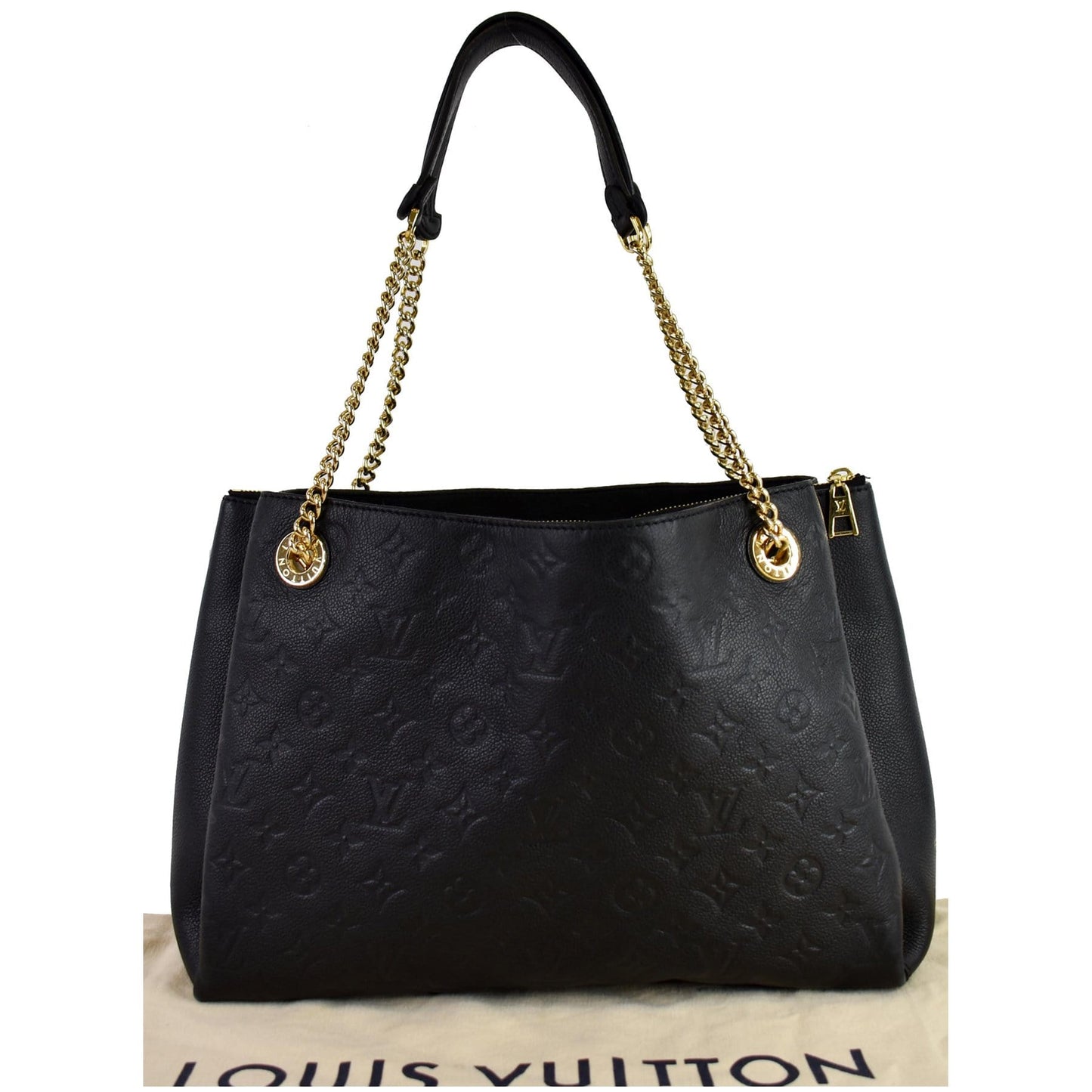 Louis Surene Mm Empreinte Shoulder Bag Leather Black