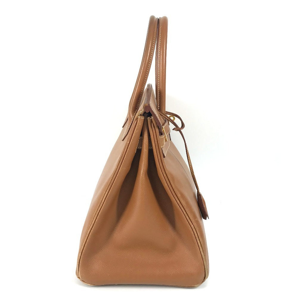 Tote Bag Birkin Leather Gold