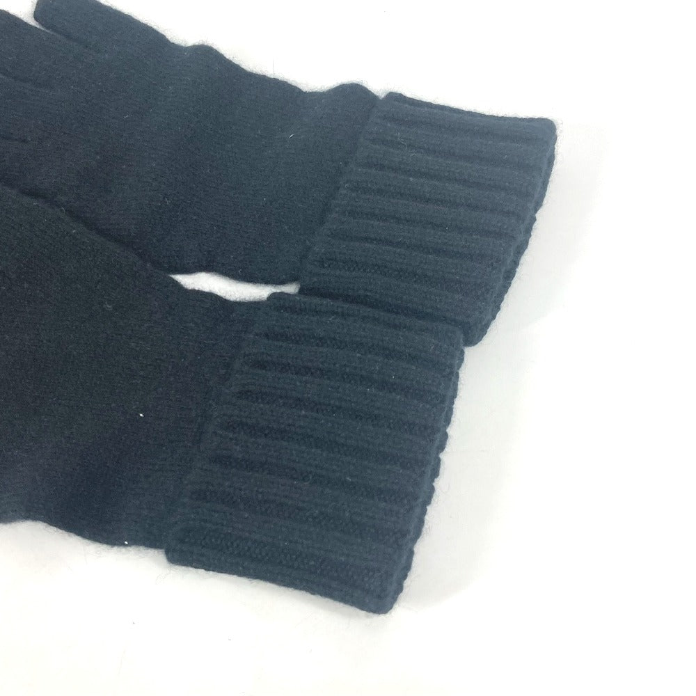 Louis Vuitton gloves M72682 cashmere Patch Tag Leather Black Handbag D 6