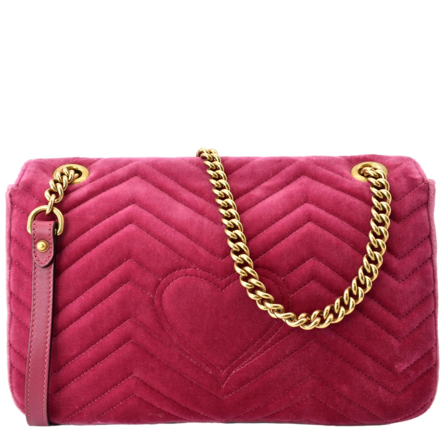 Gucci Blind For Love Marmont Embroidered Velvet Shoulder Shoulder Bag