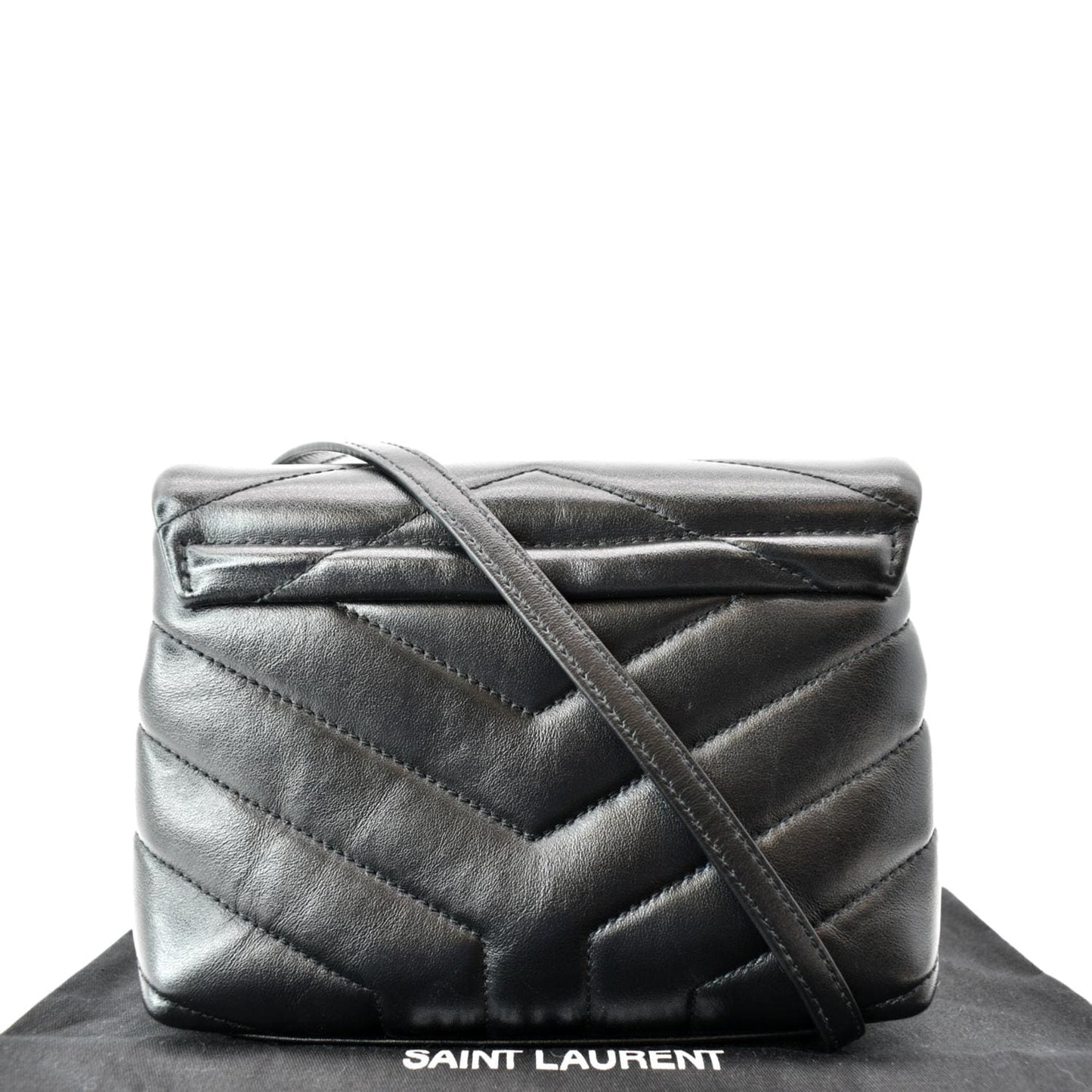 YSL Saint Laurent Yves Loulou Crossbody Bag Leather Matelasse Black Laurent Loulou Toy