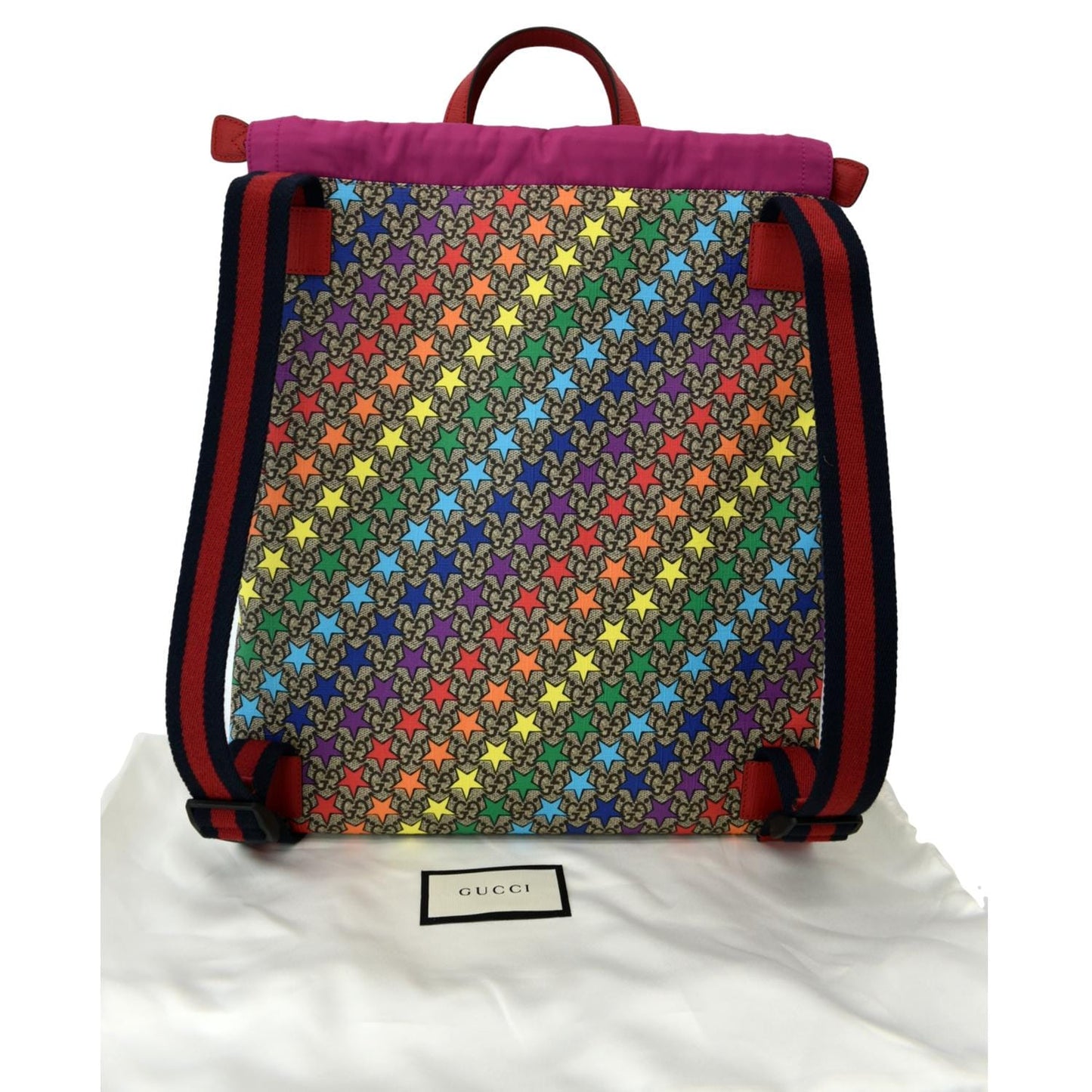 Gucci Children Star Print Supreme Backpack Multicolor Monogram