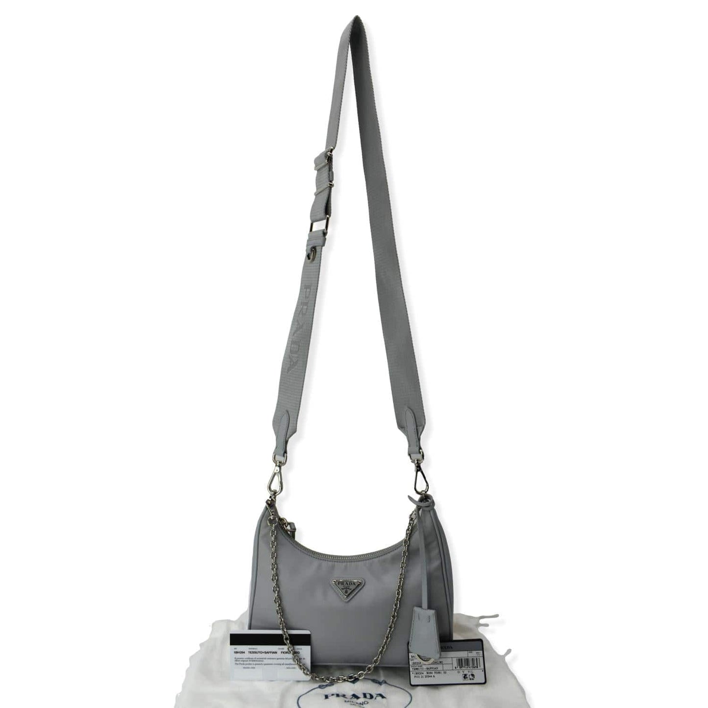Re Edition Shoulder Bag Grey Hot Deals Nylon