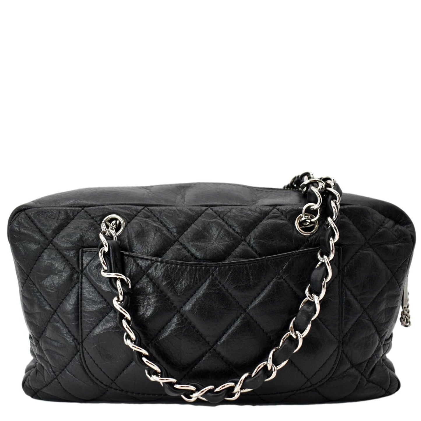 Chanel Leather Black Travel Bag
