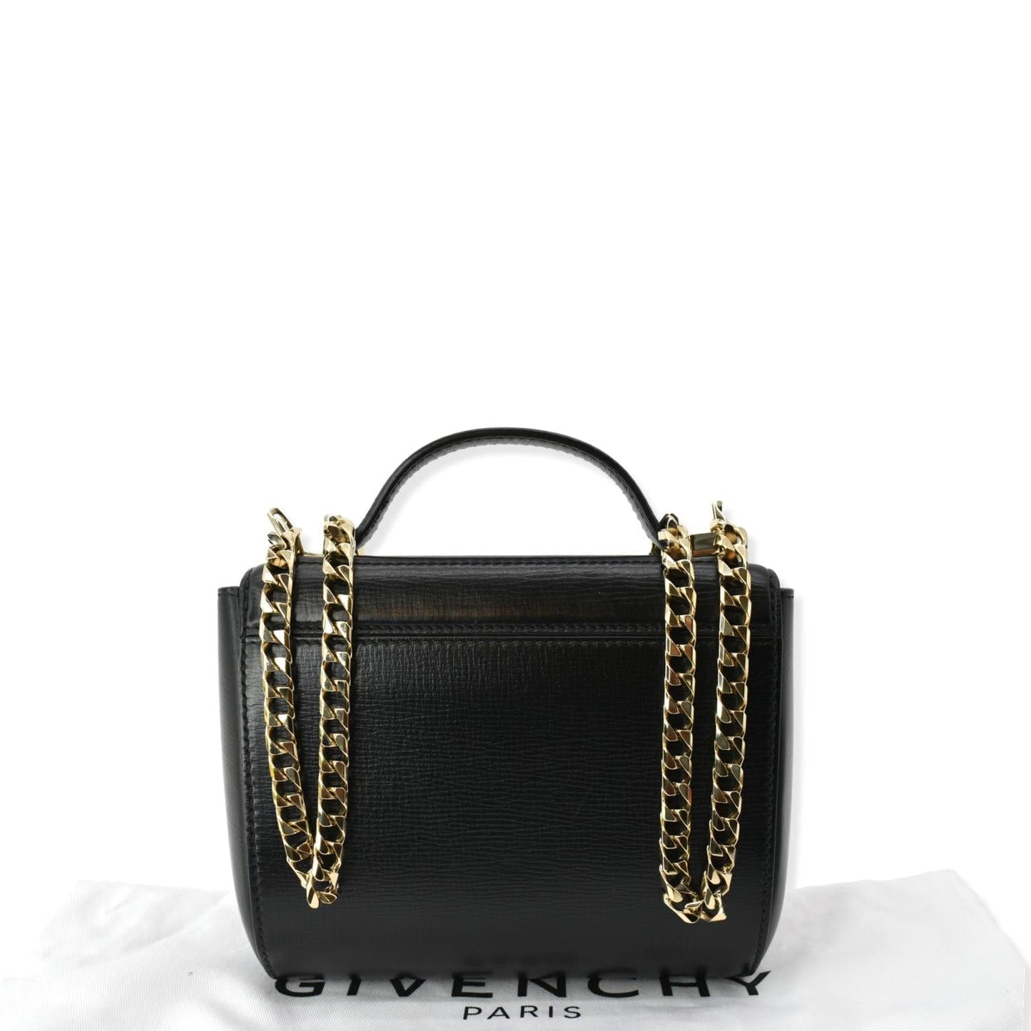 Givenchy Pandora Box Chain Crossbody Bag Leather Black