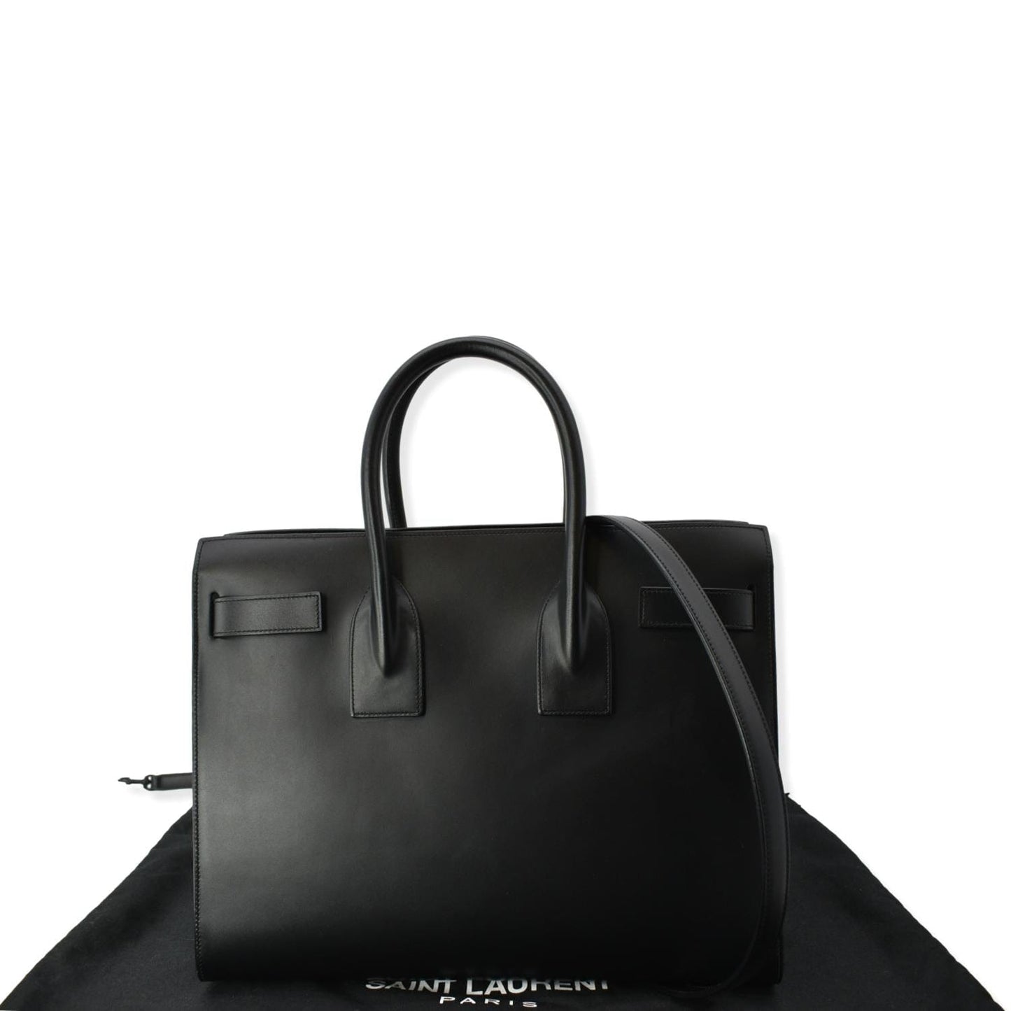 YSL Saint Laurent Saint Sac De Jour Shoulder Bag Leather Black