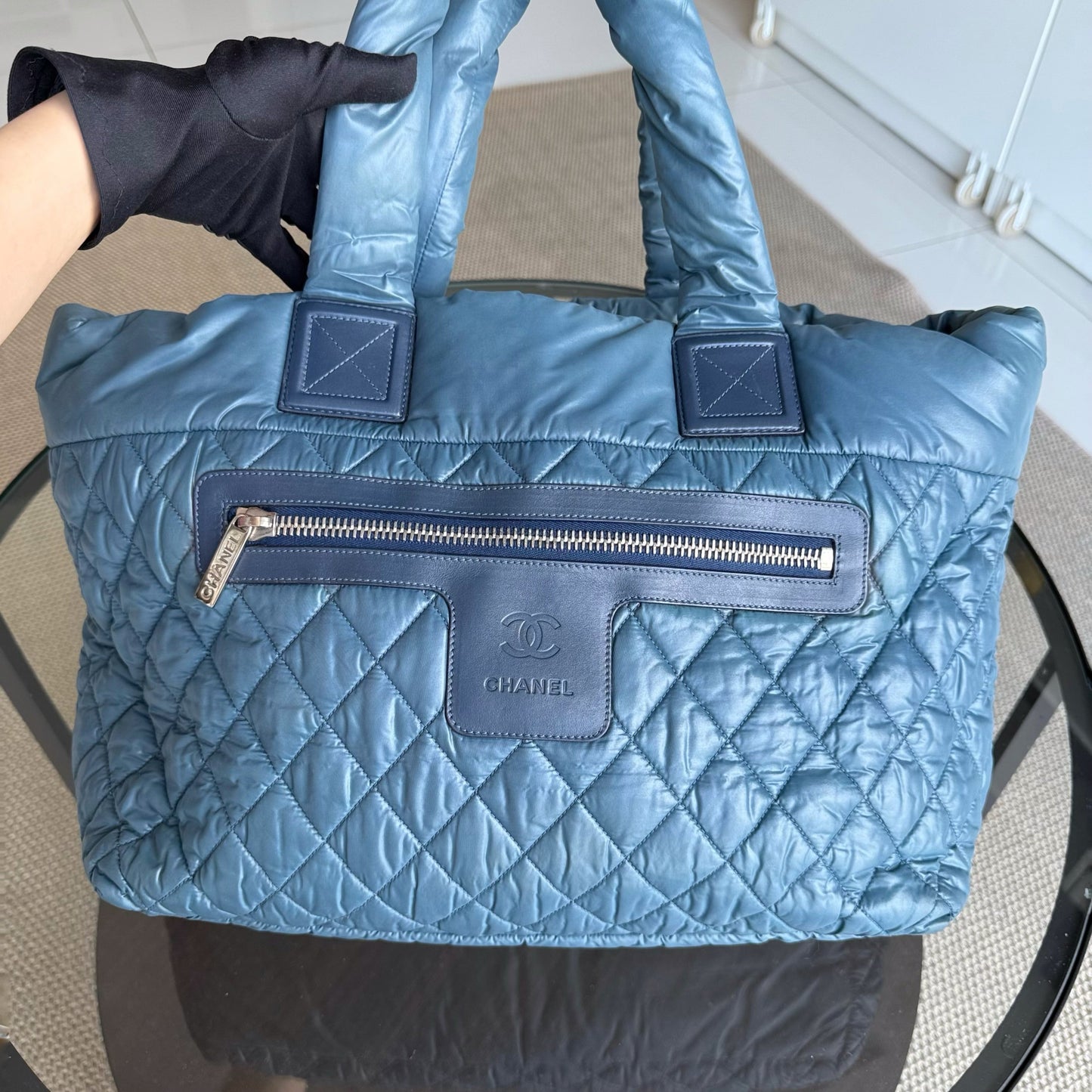 Chanel Coco Cocoon Tote No 13 Nylon Quilted Tote Bag