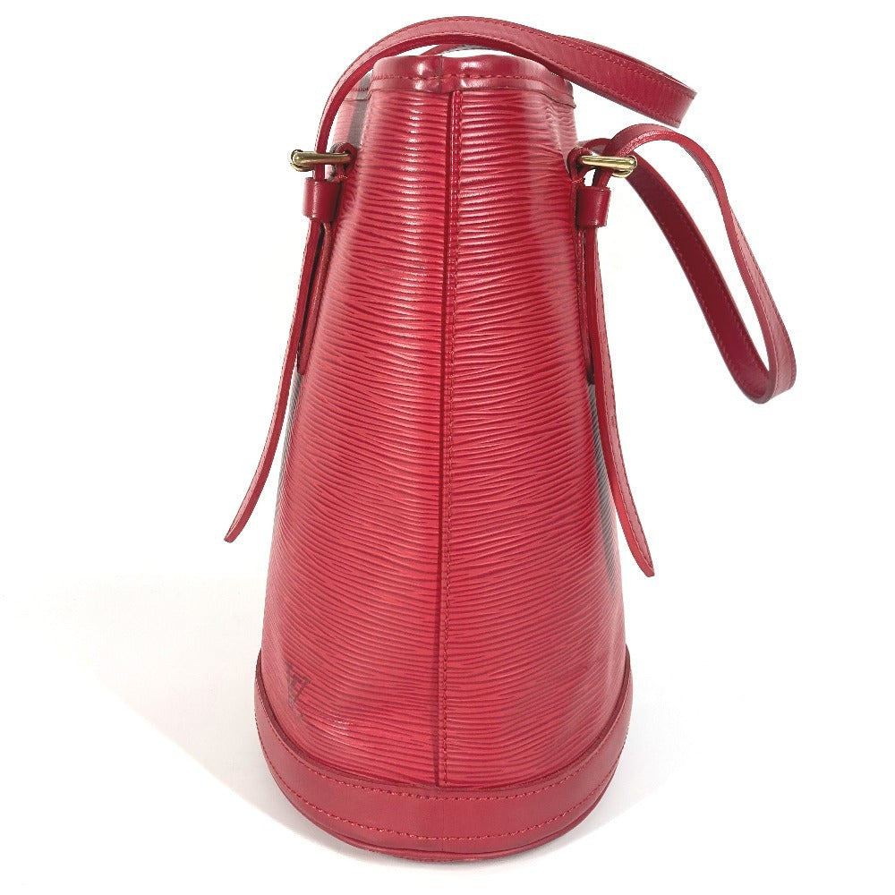 Louis Vuitton M5899E Epi Petit PM Leather Red Bucket Shoulder Bag