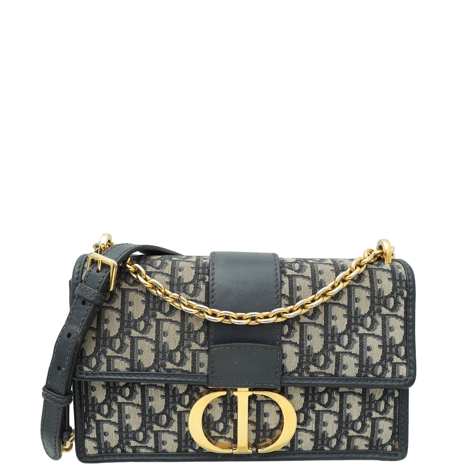 Dior Handbag Christian Oblique 30 Montaigne Shoulder Bag Blue Navy