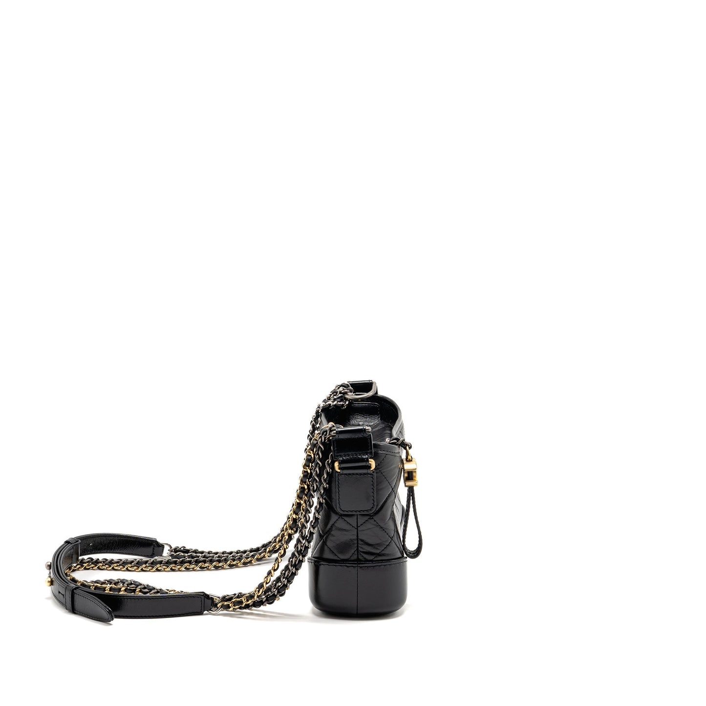 Chanel Gabrielle Hobo Aged Calfskin Hardware Multicolour Black Small Shoulder Bag Hardware 1