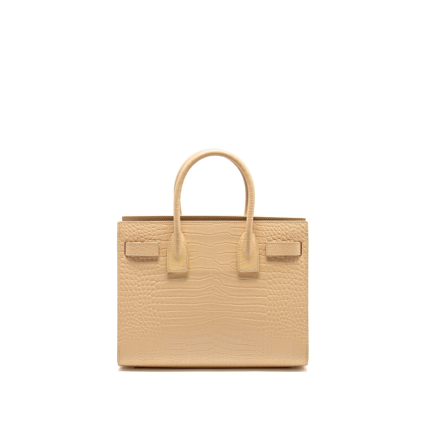 YSL Saint Laurent Saint Laurent Sac De Jour Tote Crocodile Beige Tote Bag