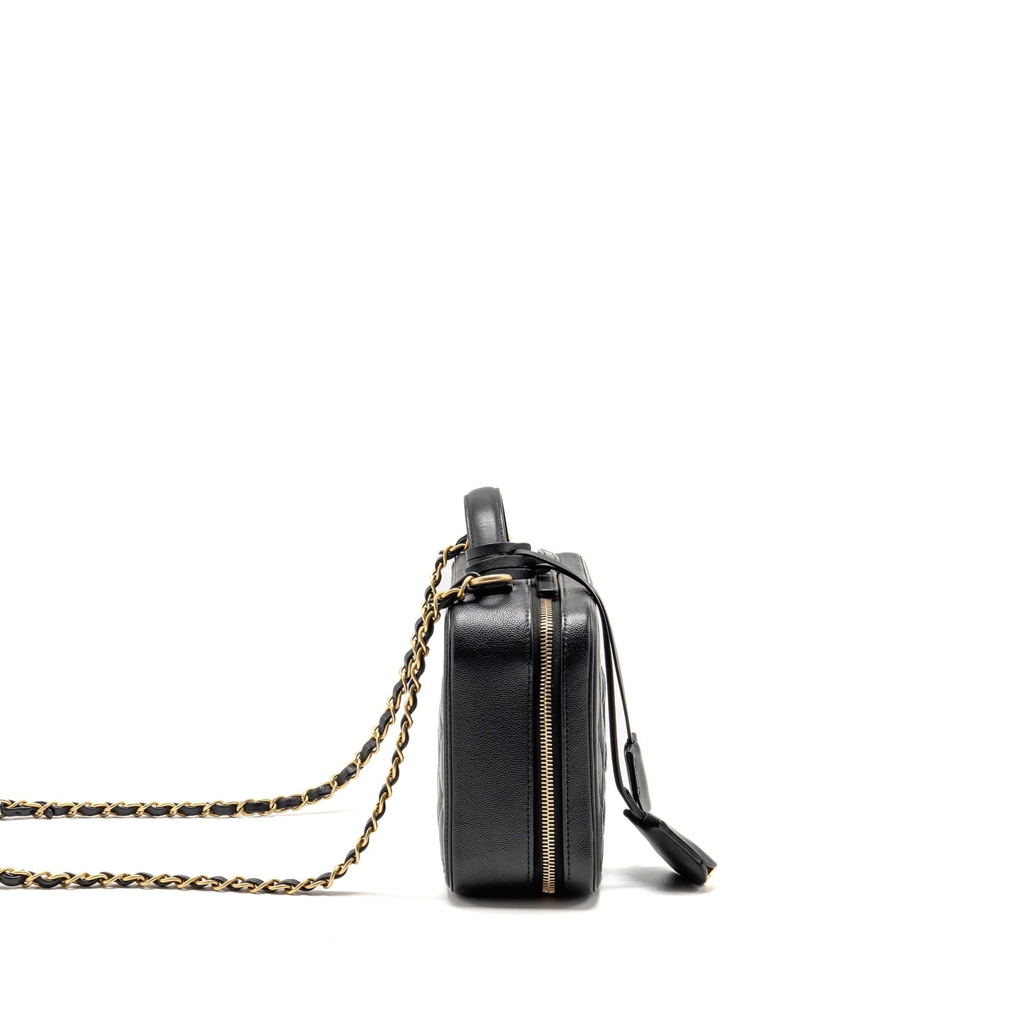 Chanel CC Filigree vanity caviar GHW Black Handbag