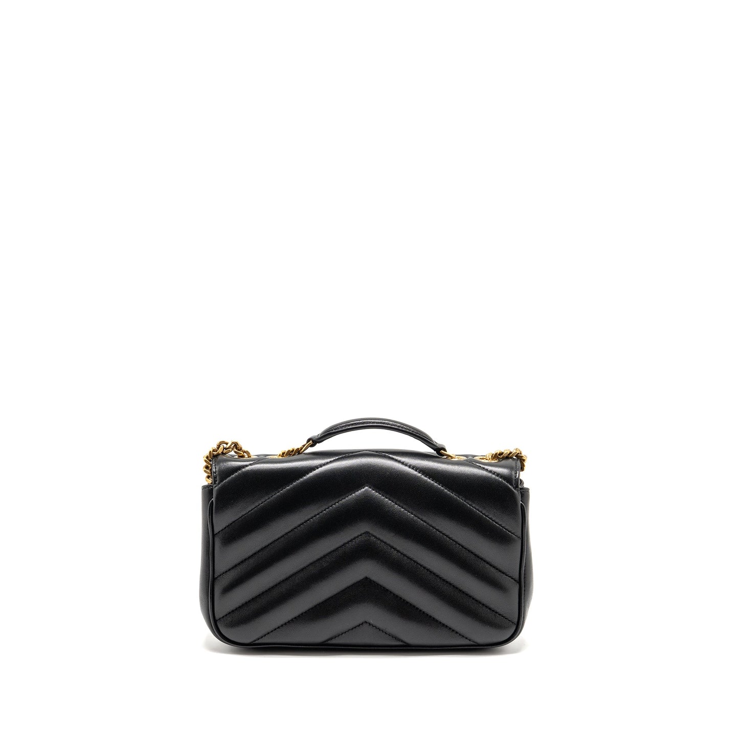 YSL Saint Laurent Loulou Purse Lambskin Travel Bag Black Small