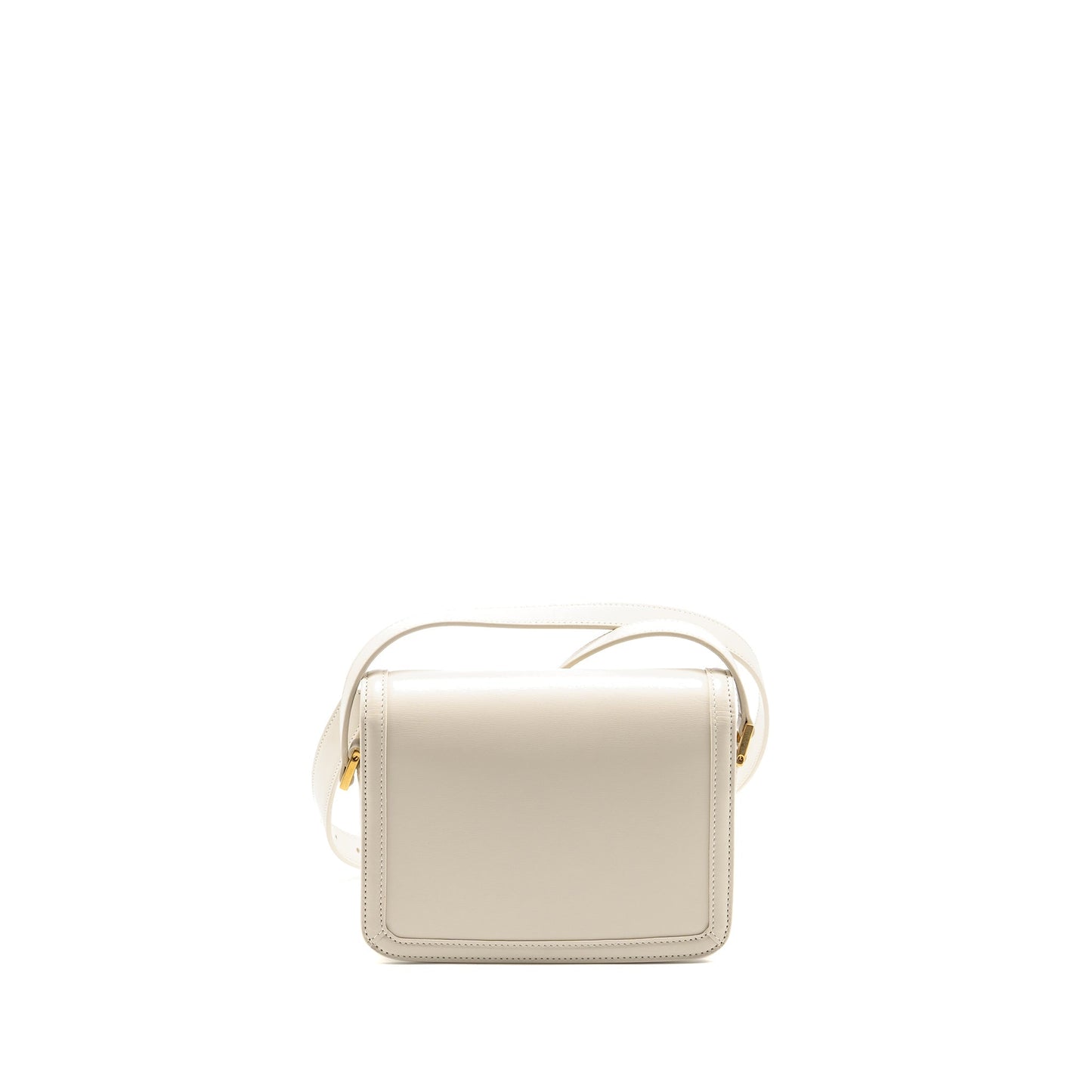 YSL Saint Laurent Saint Laurent Solferino Satchel Crossbody Purse Calfskin White Small Crossbody Bag