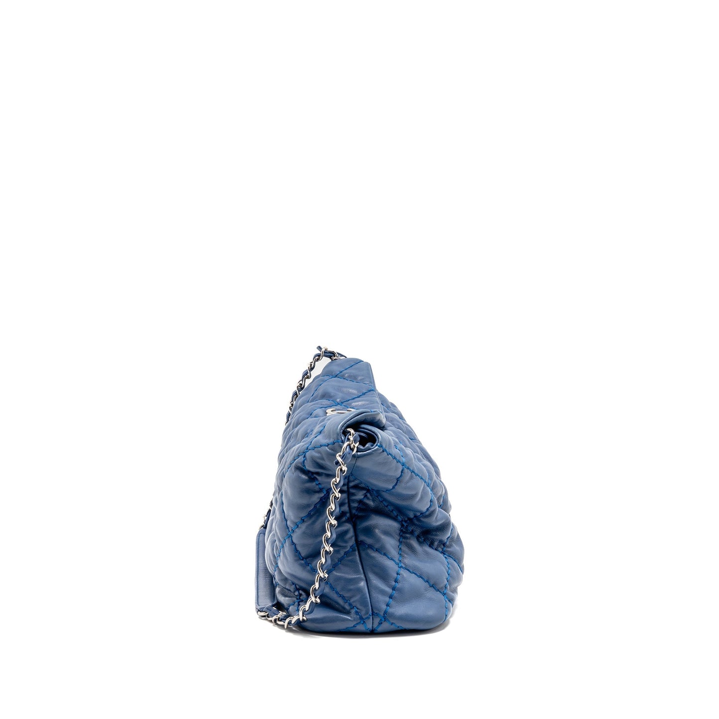 Chanel Hobo calfskin SHW Blue Shoulder Bag