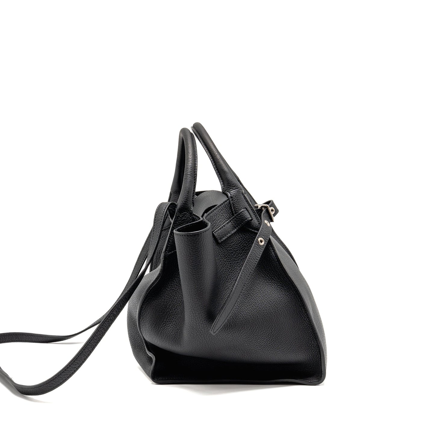 Celine Big Purse Calfskin Handbag Black Travel Bag
