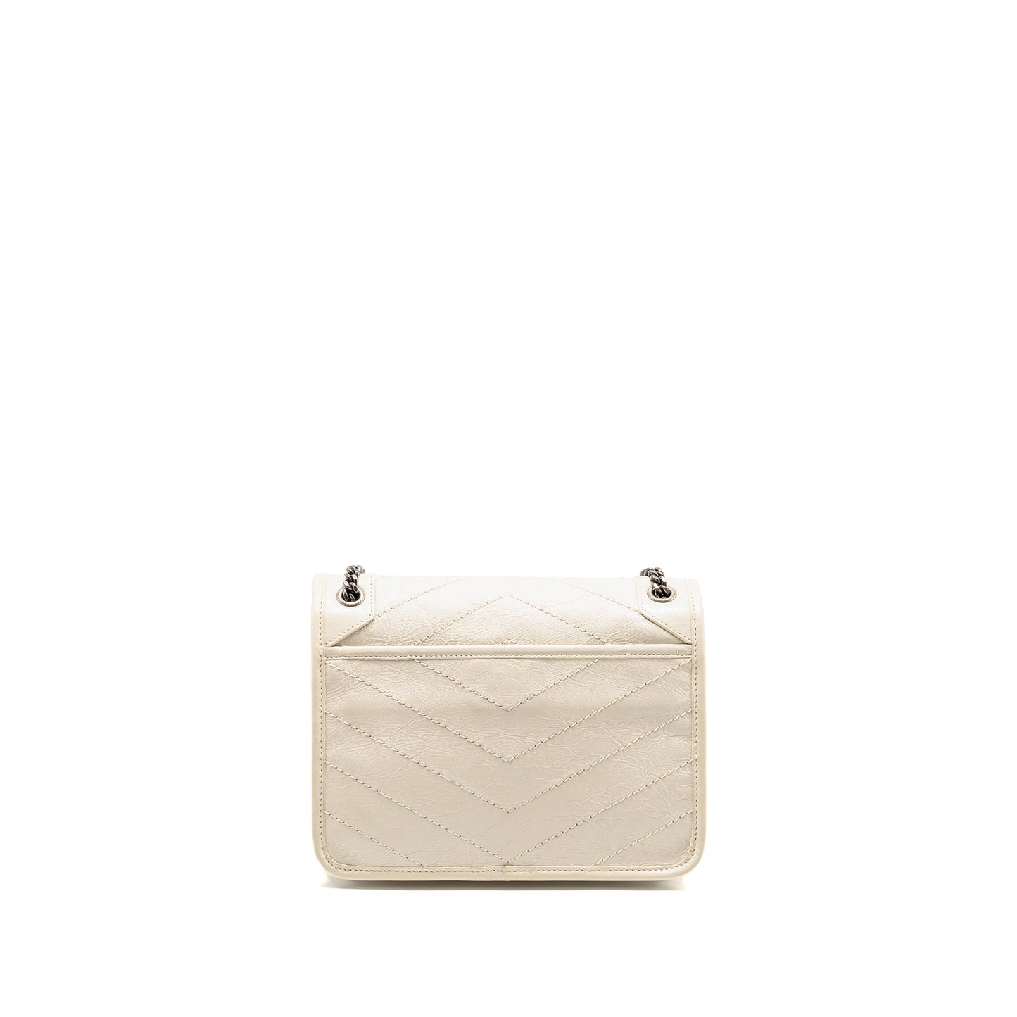 YSL Saint Laurent Saint Laurent Niki Baby Calfskin Travel Bag Cream