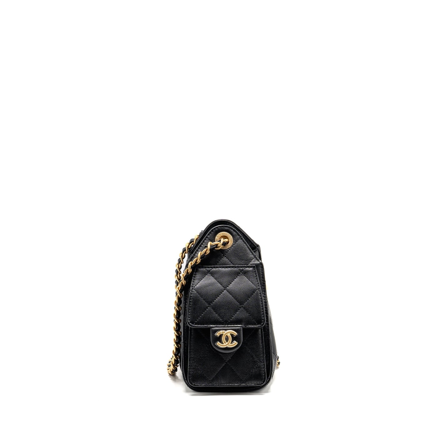 Chanel 25 Caviar GHW Microchip Black Mini Bag 25Bag Black