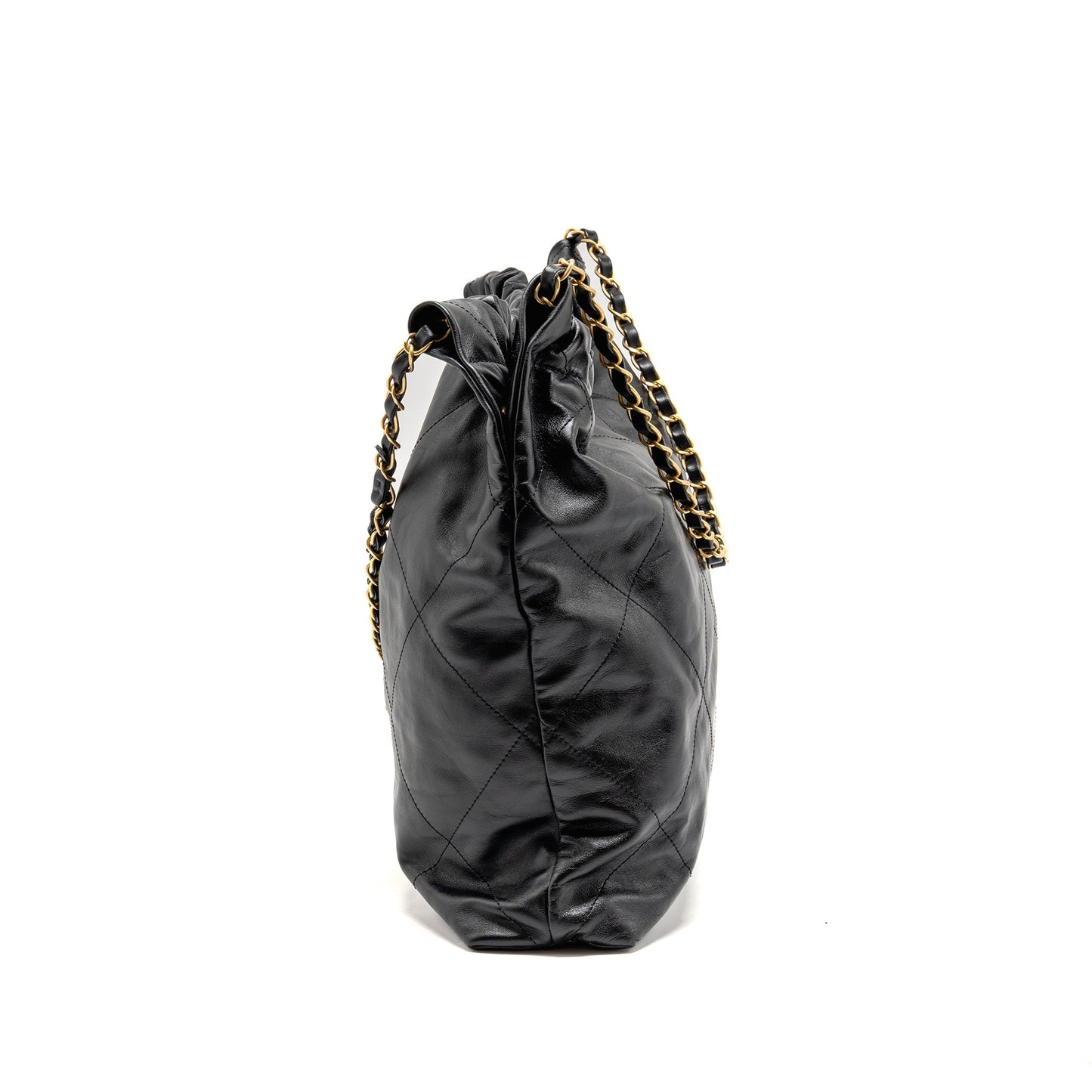 Chanel 22 Calfskin GHW microchip Black Handbag