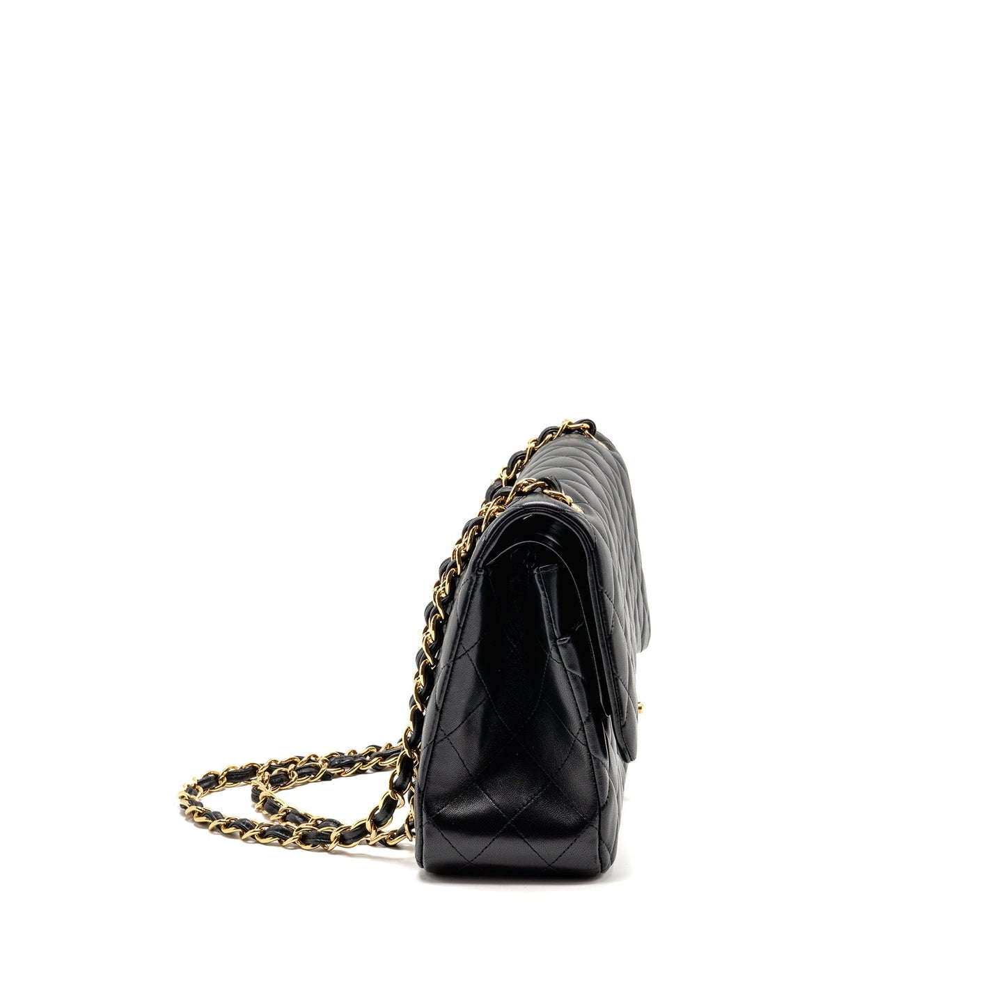 Chanel Jumbo Classic Double Flap Lambskin GHW Black Shoulder Bag Ghw 3