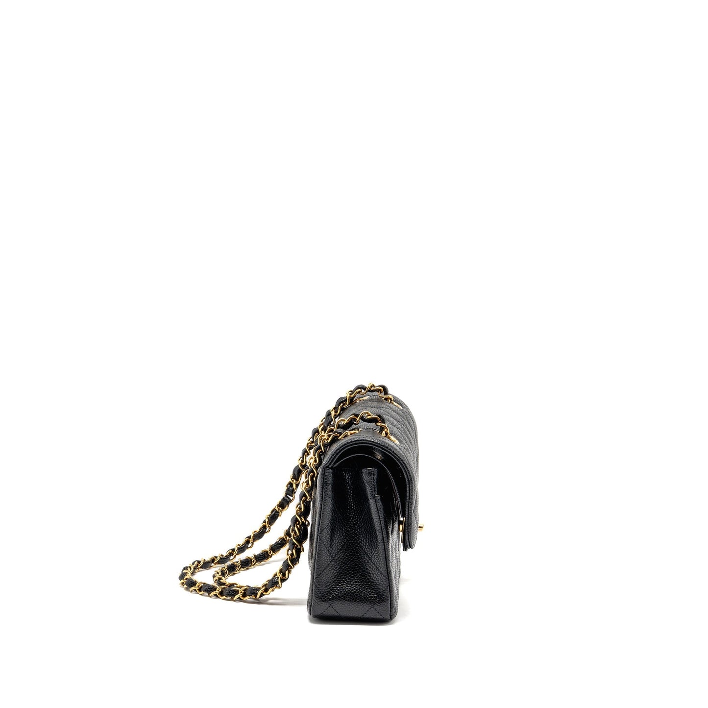 Chanel Classic Double Flap Caviar GHW microchip Black Small Shoulder Bag Ghwmicrochip 2