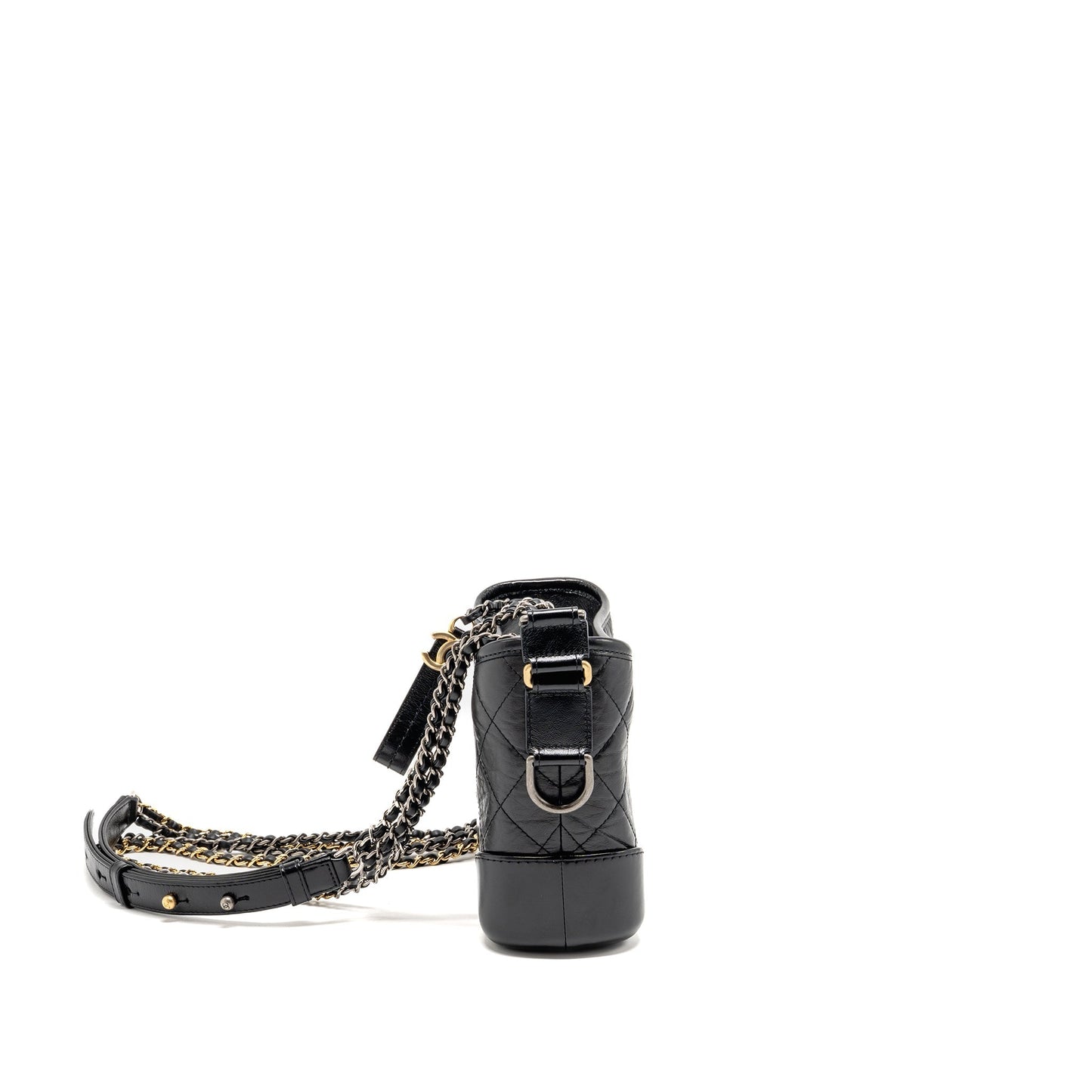 Chanel Gabrielle Hobo Aged Calfskin Hardware Multicolour Black Small Shoulder Bag Hardware 7
