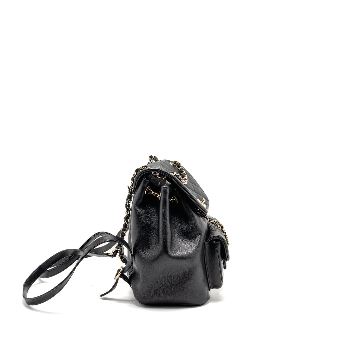 Chanel Duma Backpack Calfskin LGHW Microchip Black