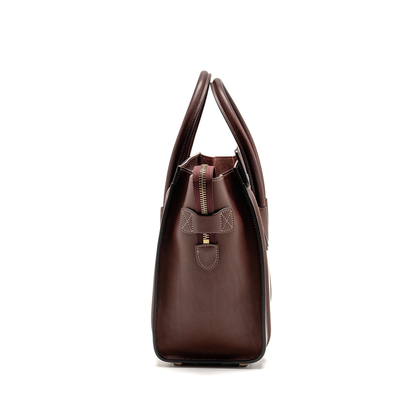 Celine Micro Luggage Purse Calfskin Burgundy Handbag Travel Bag