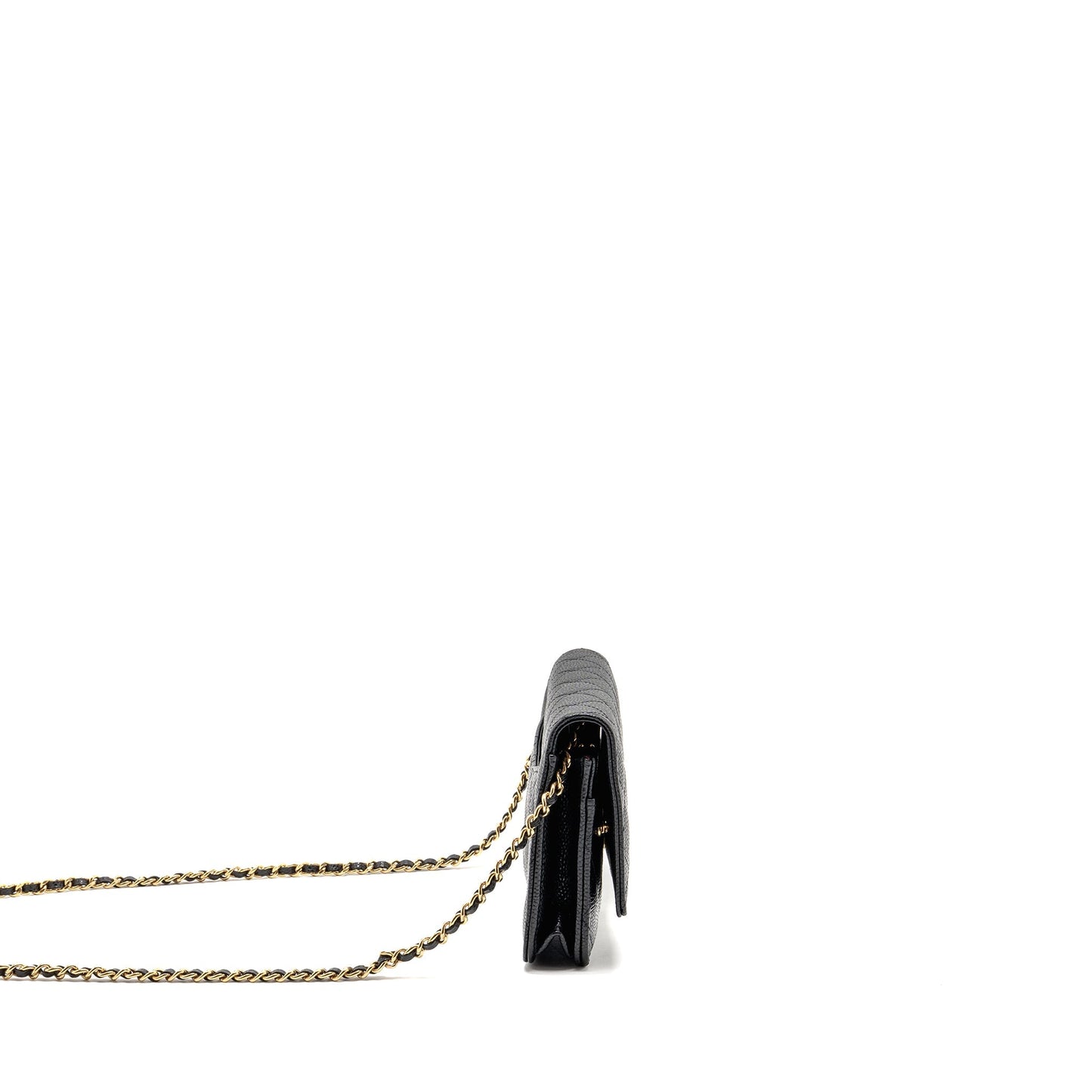 Chanel Classic On Caviar GHW microchip Black Wallet Case Ghwmicrochip 3