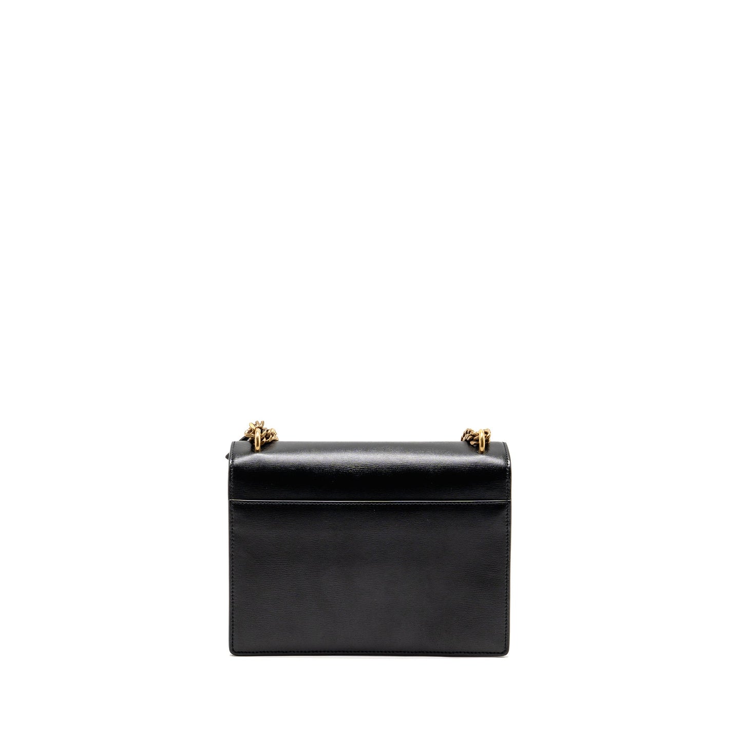 YSL Saint Laurent Sunset Purse Smooth Travel Bag Leather Black