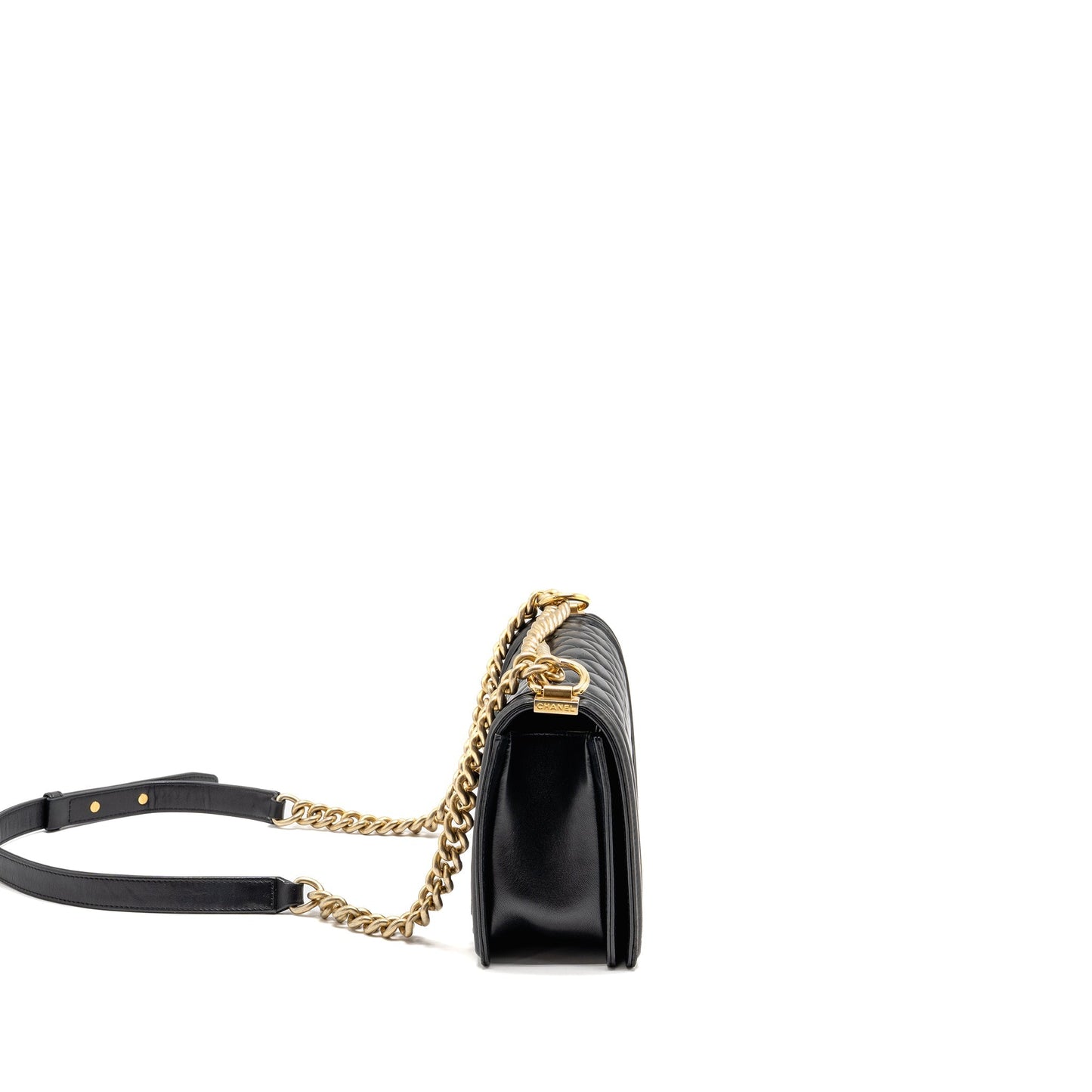 Chanel Boy Lambskin GHW Black Handbag Ghw 1