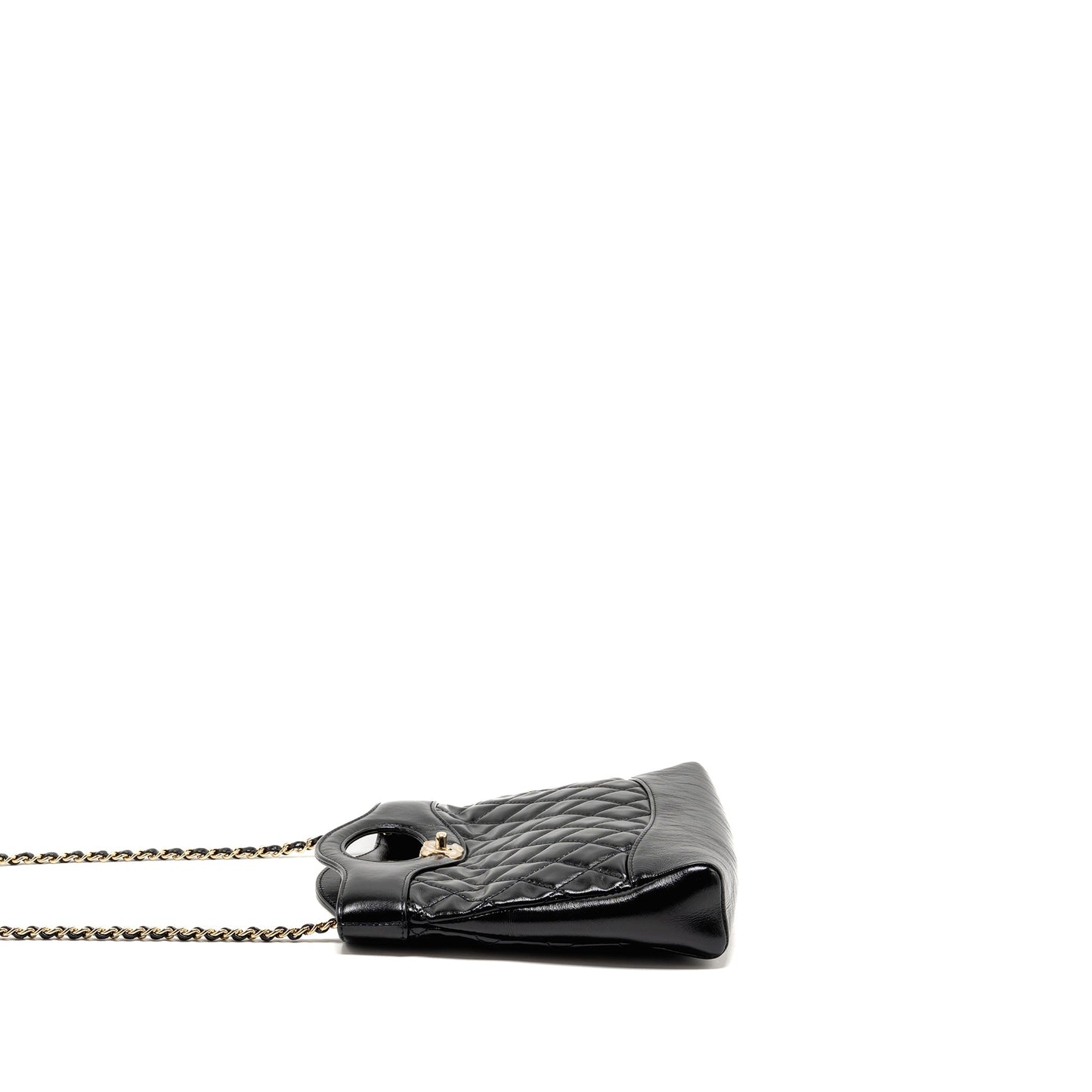 Chanel 31 Shiny Calfskin LGHW Microchip Black Mini Bag Microchip 2