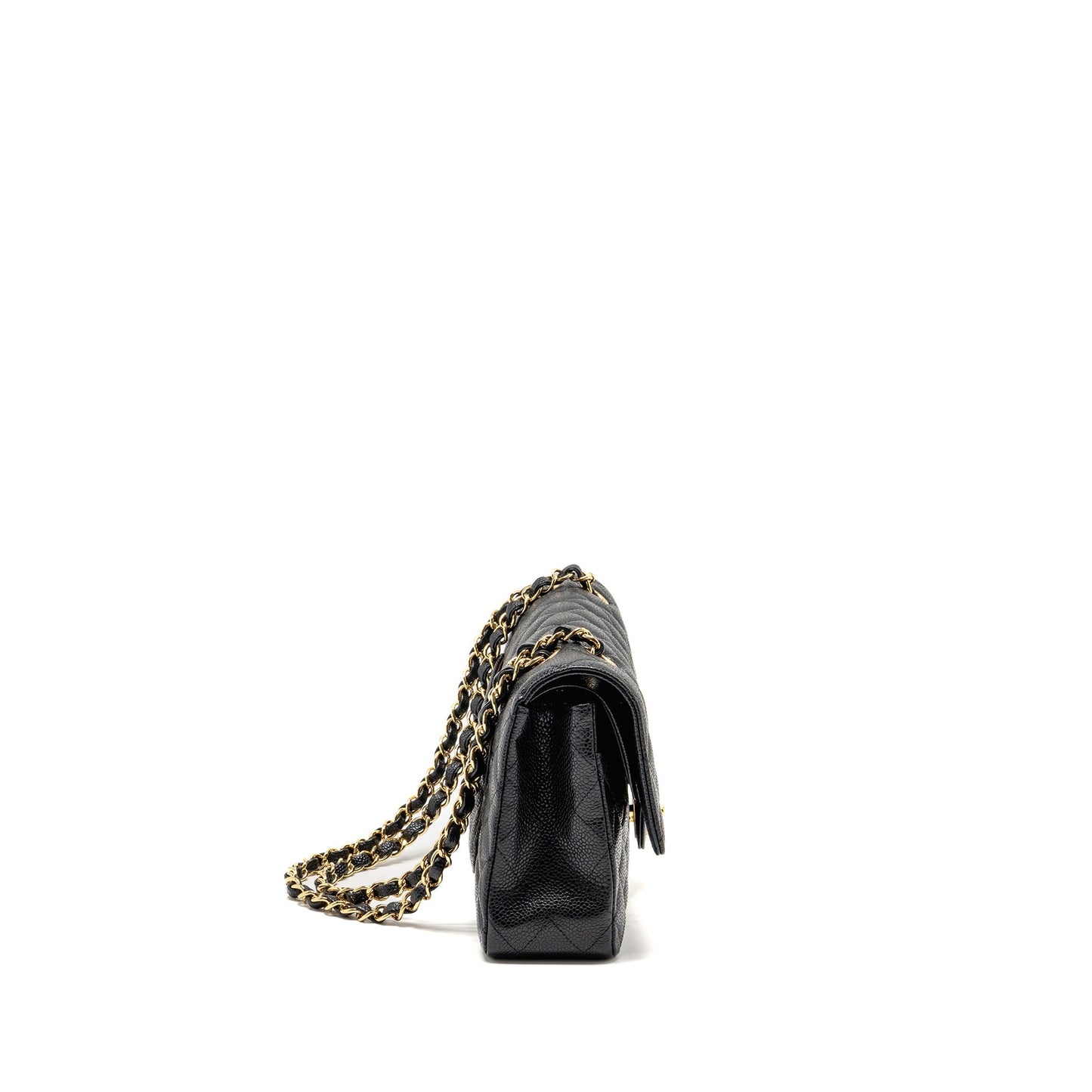 Chanel classic double flap caviar GHW Black Shoulder Bag 23