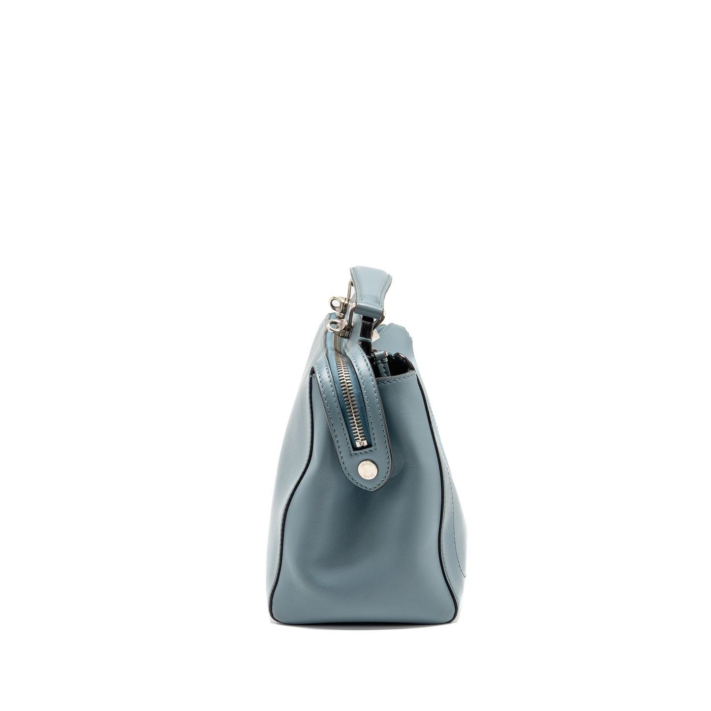 Fendi Dotcom Purse Calfskin Blue Travel Bag