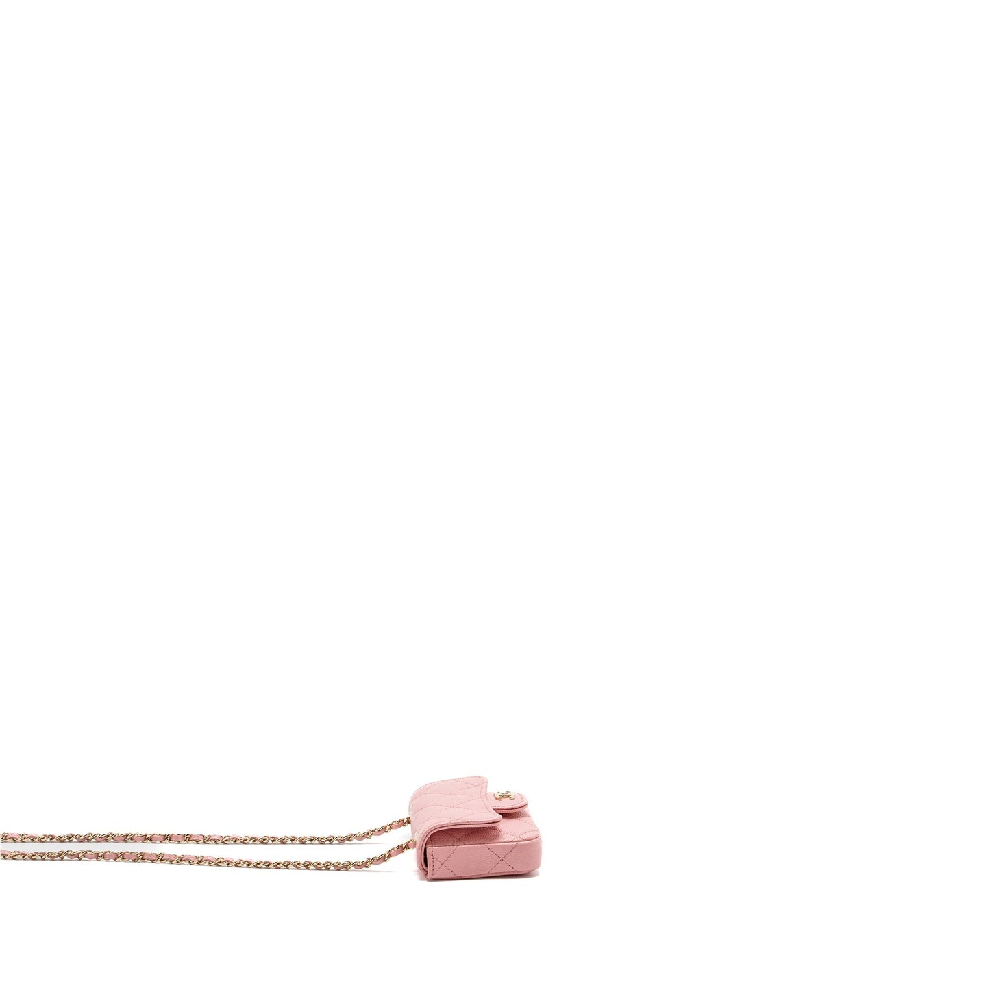 Chanel Flap Belt Caviar LGHW Pink