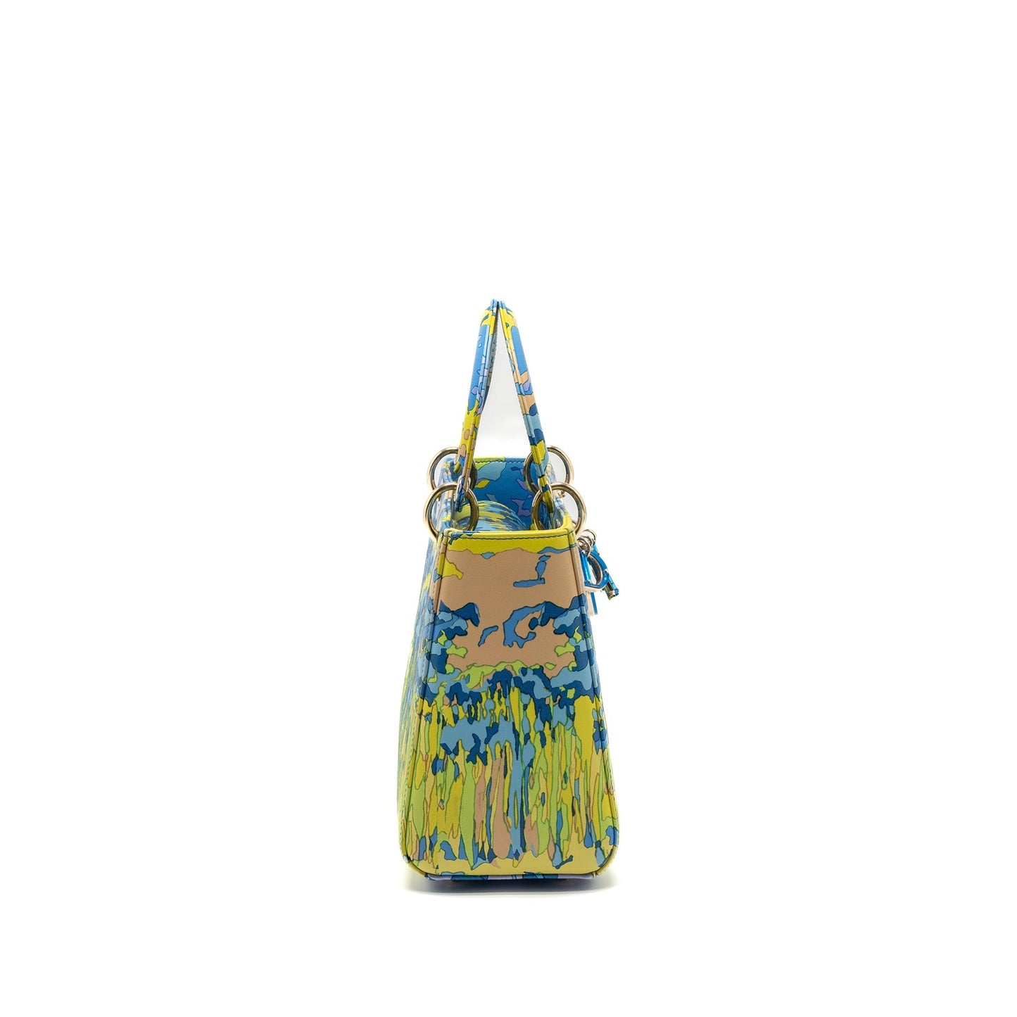 Dior Lady Purse Multicolour Handbag Medium Travel Bag