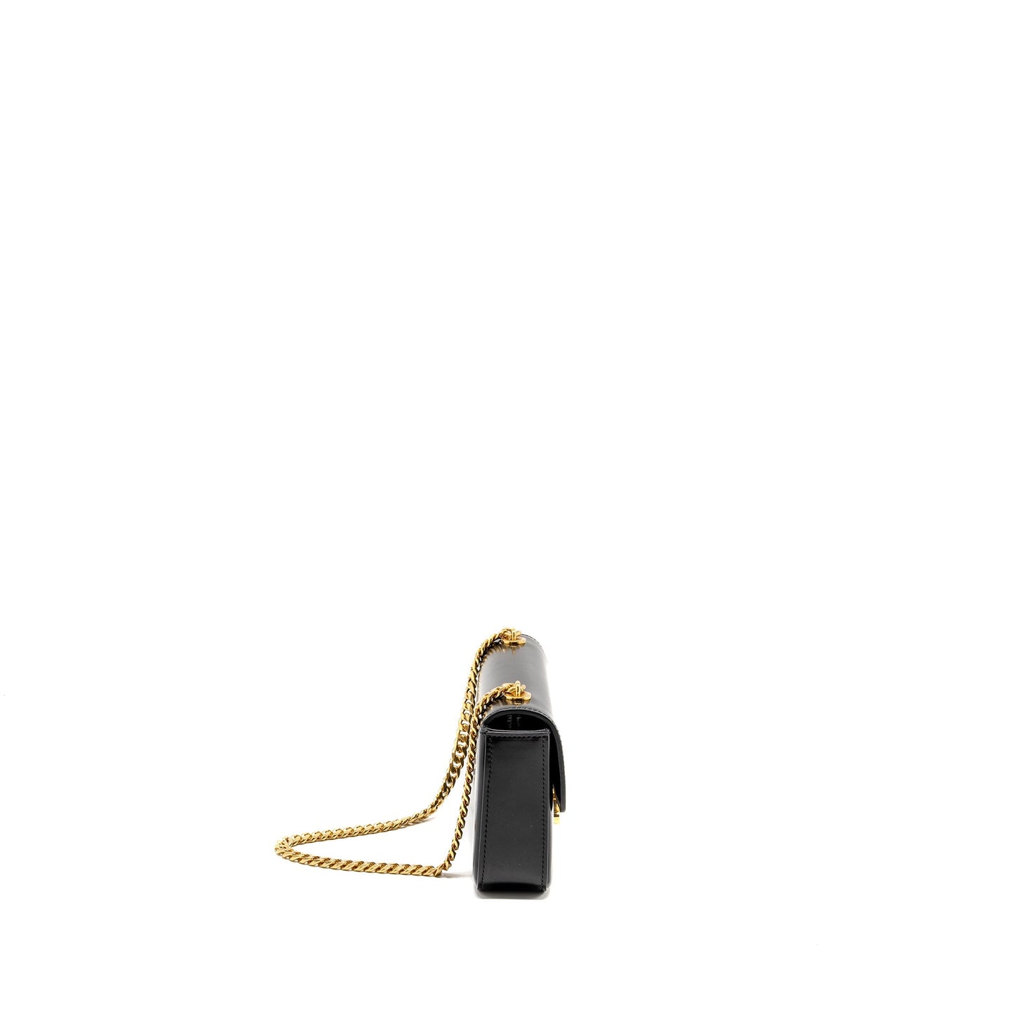Celine Triomphe Purse Calfskin Handbag Black Mini Travel Bag Black Handbag